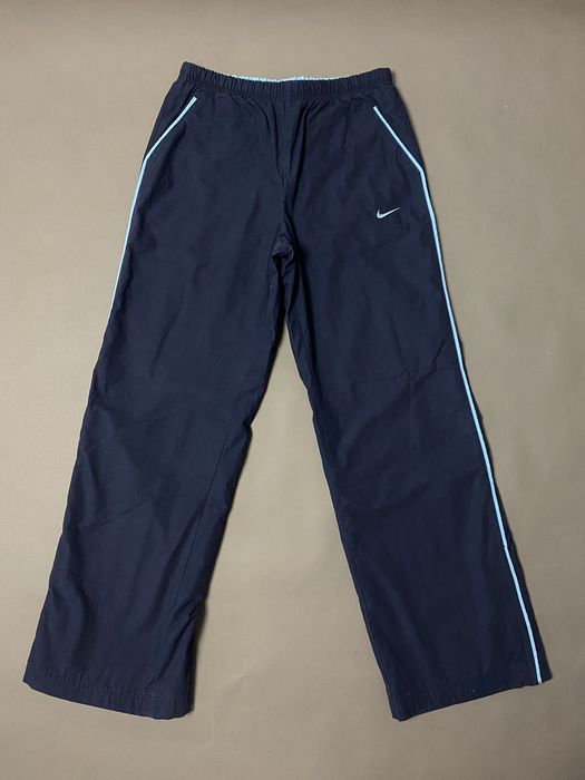 Nike Nike vintage navy track pants small swoosh 2000s | Grailed