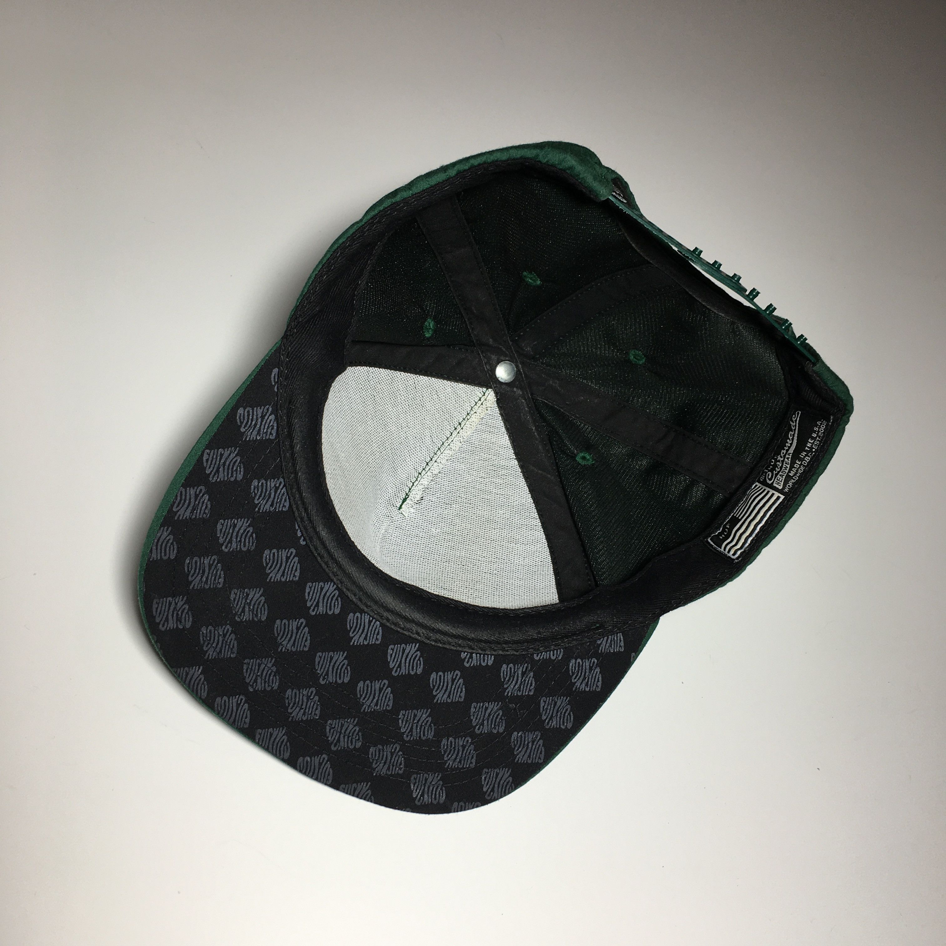 Huf HUF Green Waterproof Snapback Hat Cap Size ONE SIZE - 7 Thumbnail