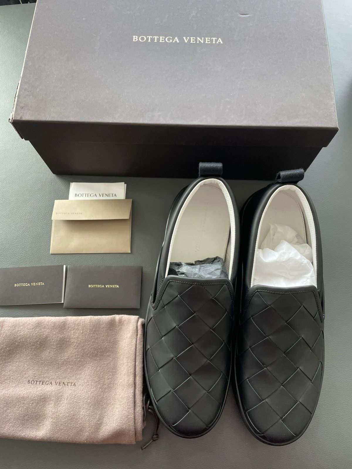 Bottega Veneta Rare BrandNew Daniel Lee Classic Intrecciato Leather Loafer Size US 12 / EU 45 - 13 Thumbnail