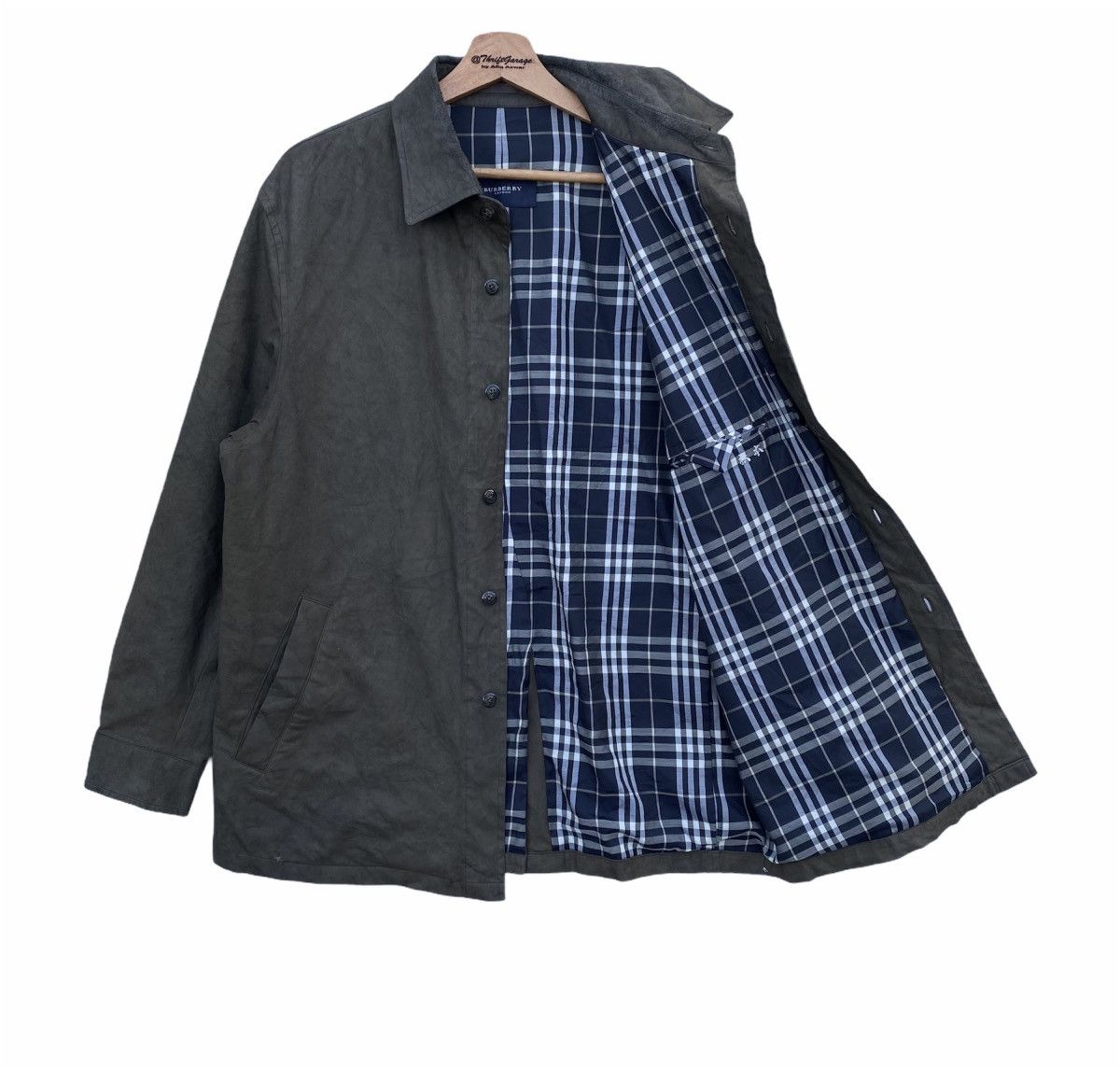 Burberry Rare Burberry London Artificial Leather Button Ups Jacket Size US L / EU 52-54 / 3 - 9 Thumbnail