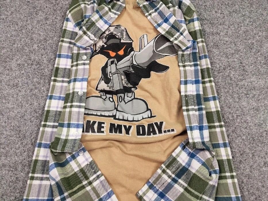 Flannel Vintage Flannel Shirt Travis Scott Style Streetwear Hype Size US L / EU 52-54 / 3 - 5 Thumbnail