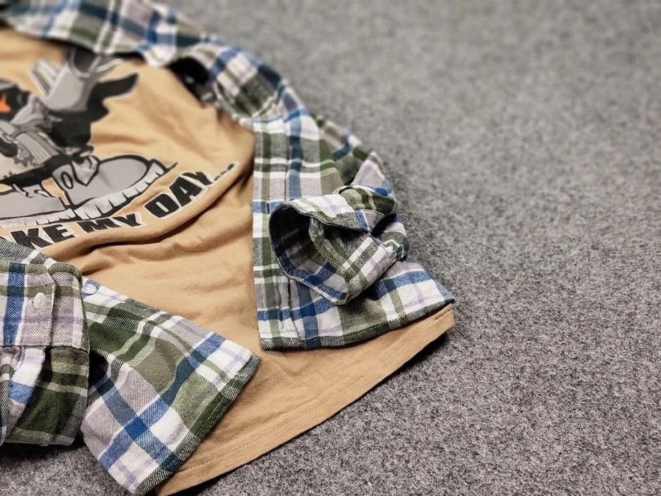 Flannel Vintage Flannel Shirt Travis Scott Style Streetwear Hype Size US L / EU 52-54 / 3 - 9 Thumbnail