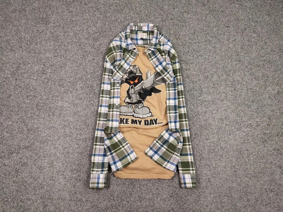 Flannel Vintage Flannel Shirt Travis Scott Style Streetwear Hype Size US L / EU 52-54 / 3 - 1 Thumbnail