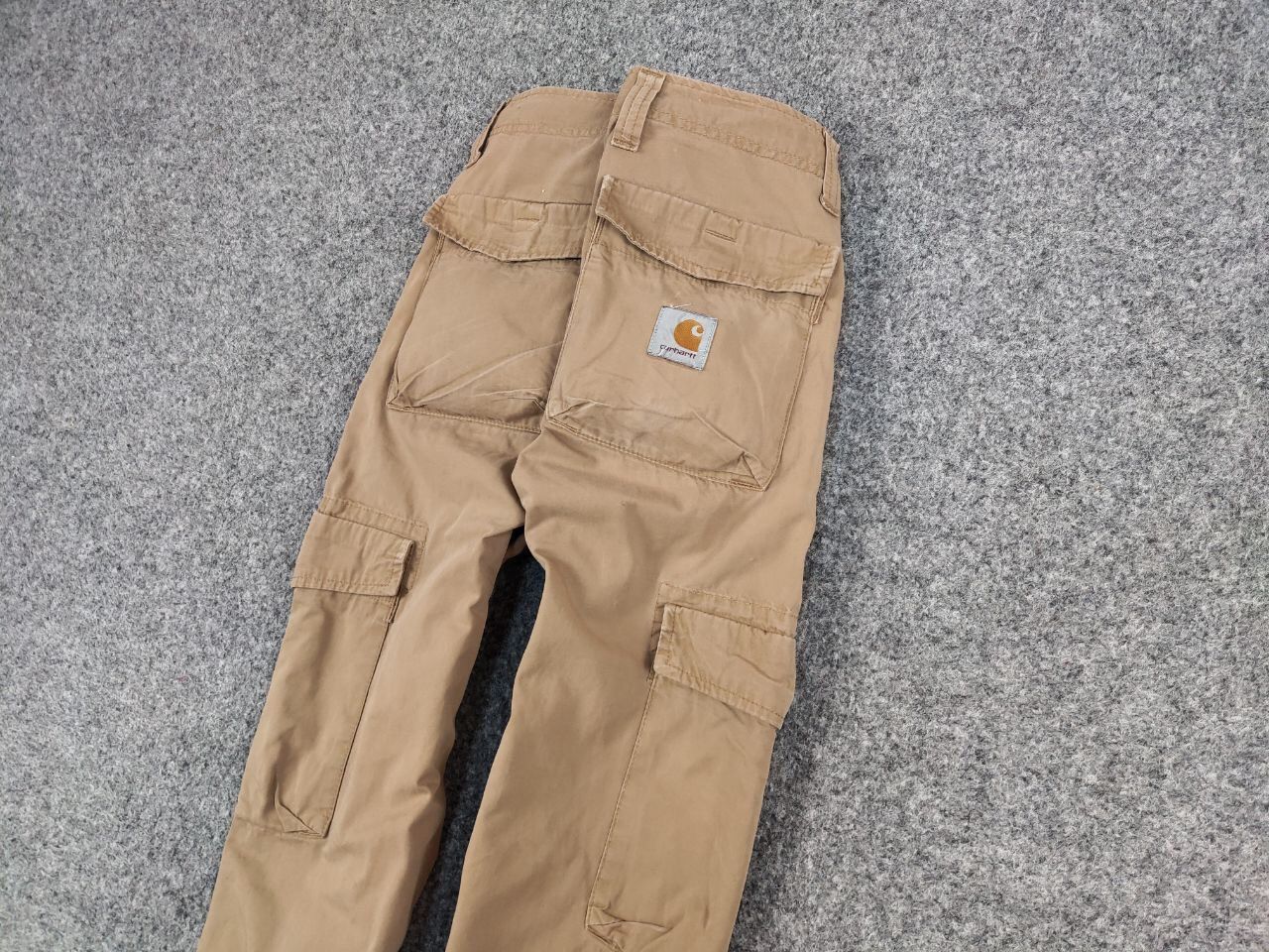 Carhartt Vintage Carhartt Wip Beige Cargo Thrift Pants Travis Style Size US 32 / EU 48 - 4 Thumbnail