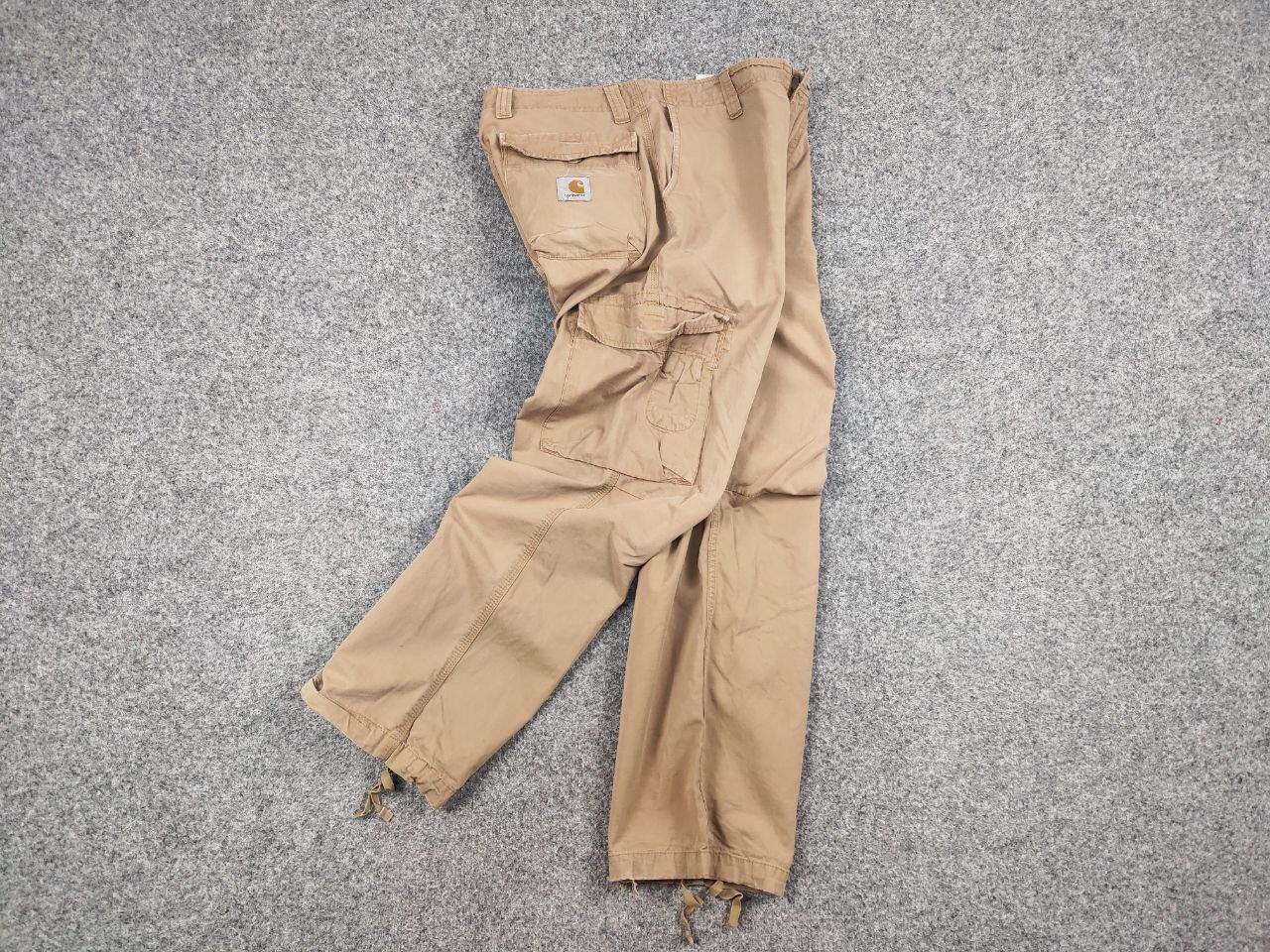 Carhartt Vintage Carhartt Wip Beige Cargo Thrift Pants Travis Style Size US 32 / EU 48 - 16 Thumbnail