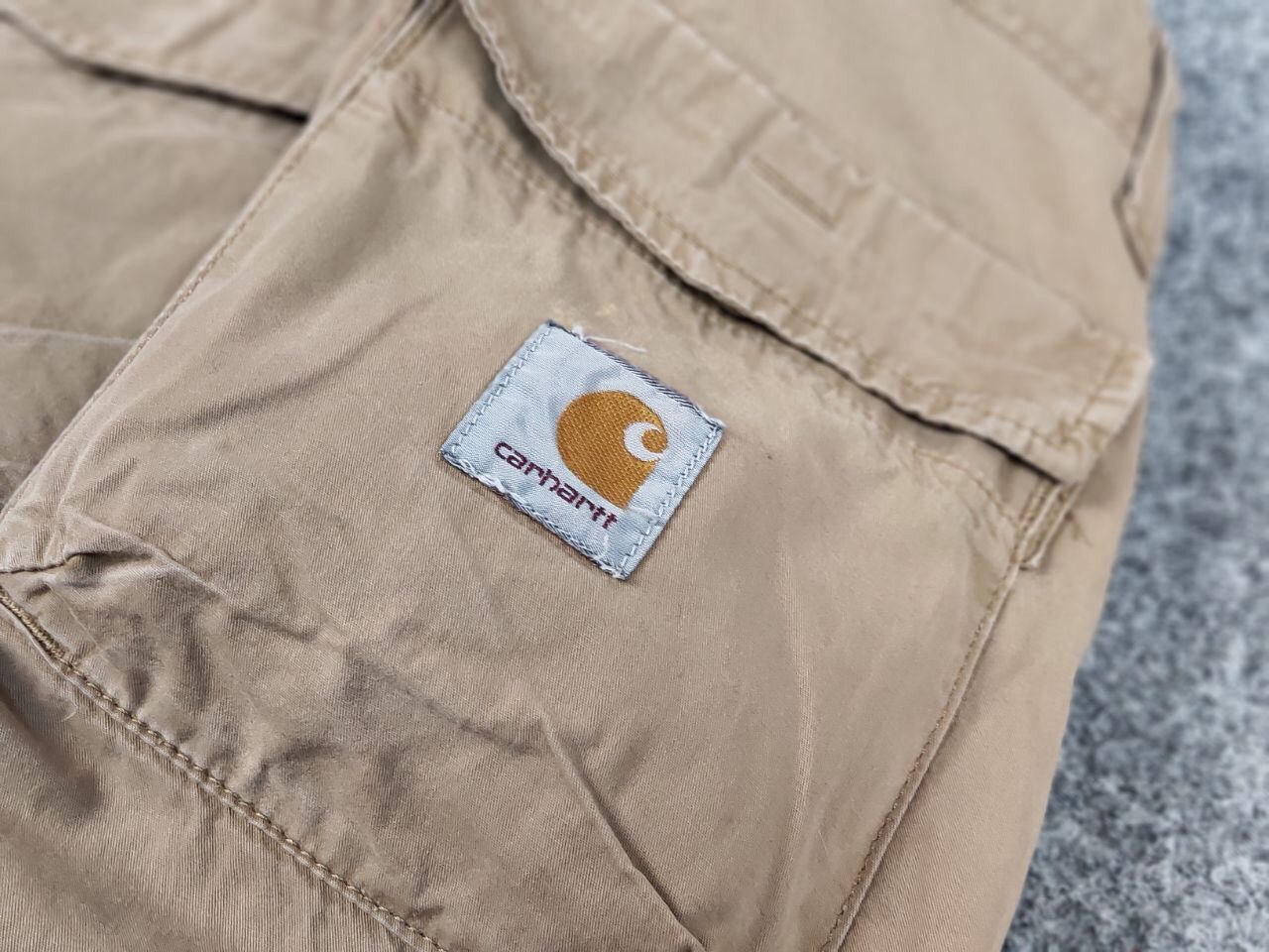 Carhartt Vintage Carhartt Wip Beige Cargo Thrift Pants Travis Style Size US 32 / EU 48 - 10 Thumbnail