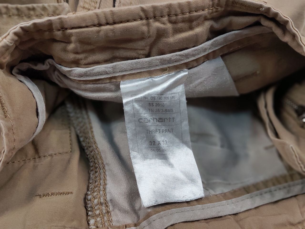 Carhartt Vintage Carhartt Wip Beige Cargo Thrift Pants Travis Style Size US 32 / EU 48 - 18 Thumbnail