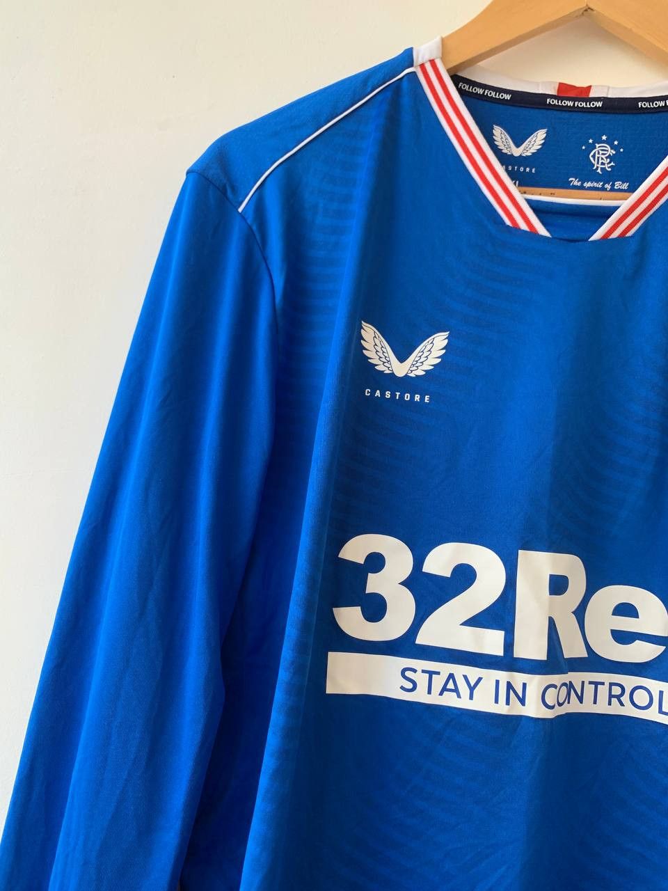 Castore × Vintage 2020-2021 Rangers Glasgow CASTORE Soccer Jersey Size US XL / EU 56 / 4 - 5 Thumbnail