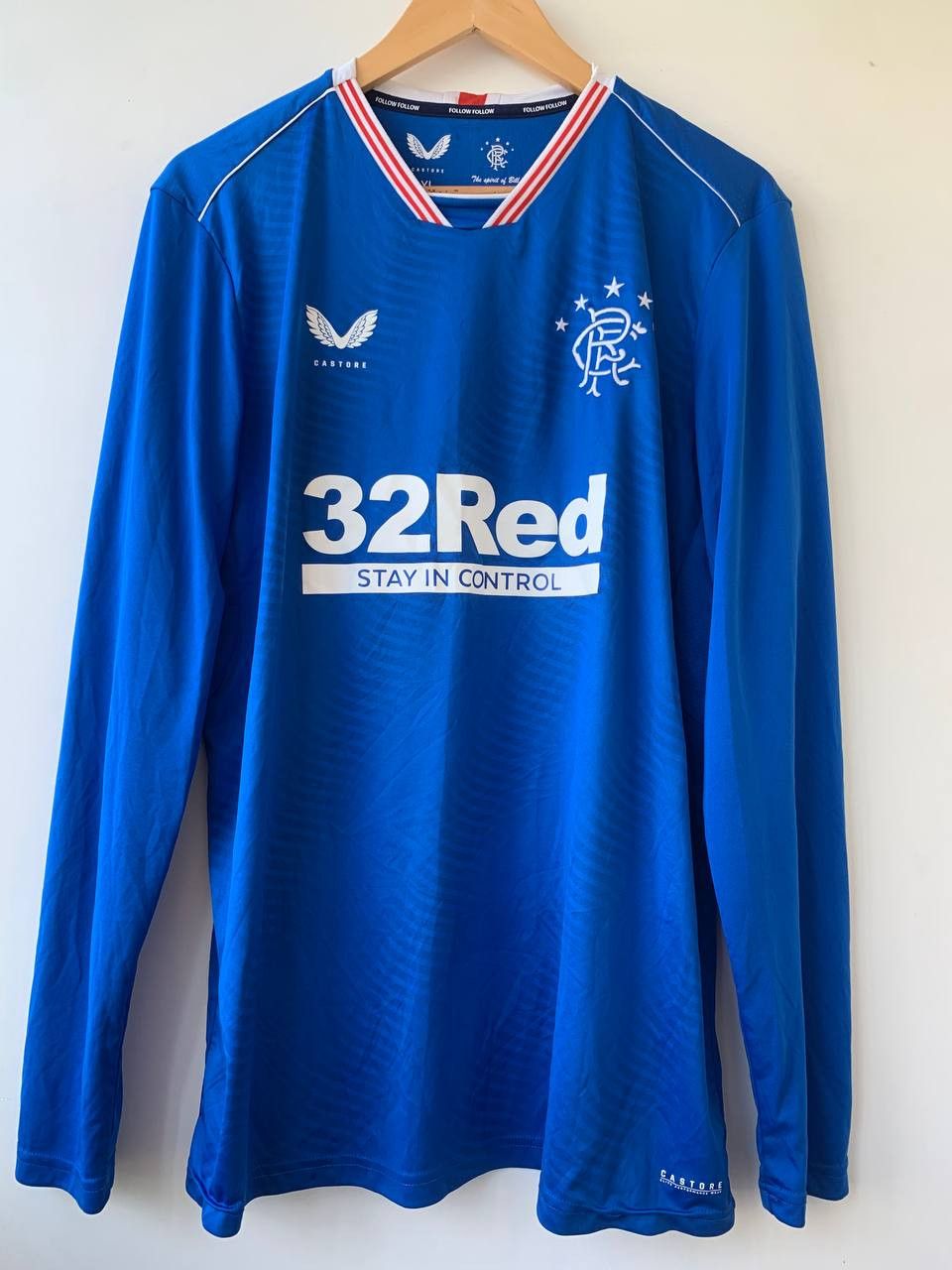 Castore × Vintage 2020-2021 Rangers Glasgow CASTORE Soccer Jersey Size US XL / EU 56 / 4 - 1 Thumbnail