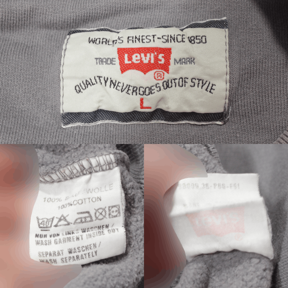 Levi's 90S Embroidered Big Logo Heavy Sweatshirt Vintage Size US L / EU 52-54 / 3 - 7 Thumbnail