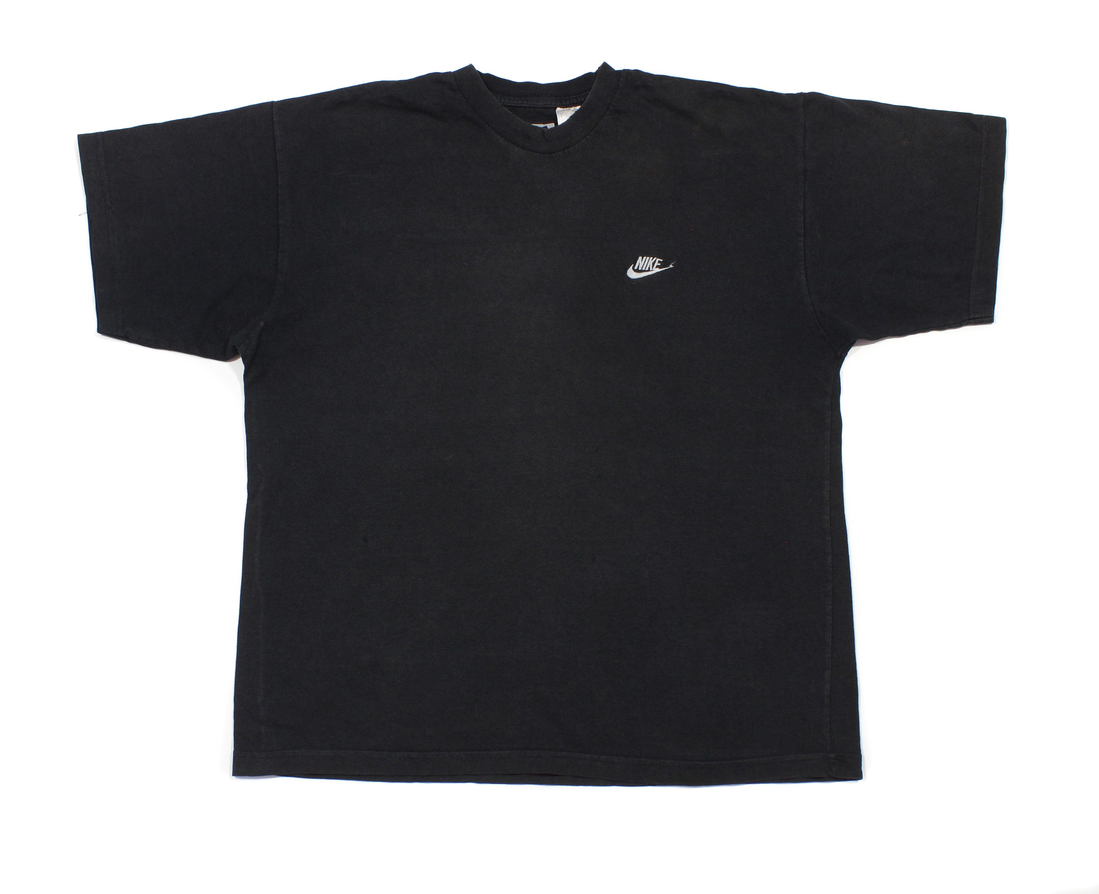 Nike 80S Swoosh Logo Distressed T-Shirt Size US L / EU 52-54 / 3 - 1 Thumbnail