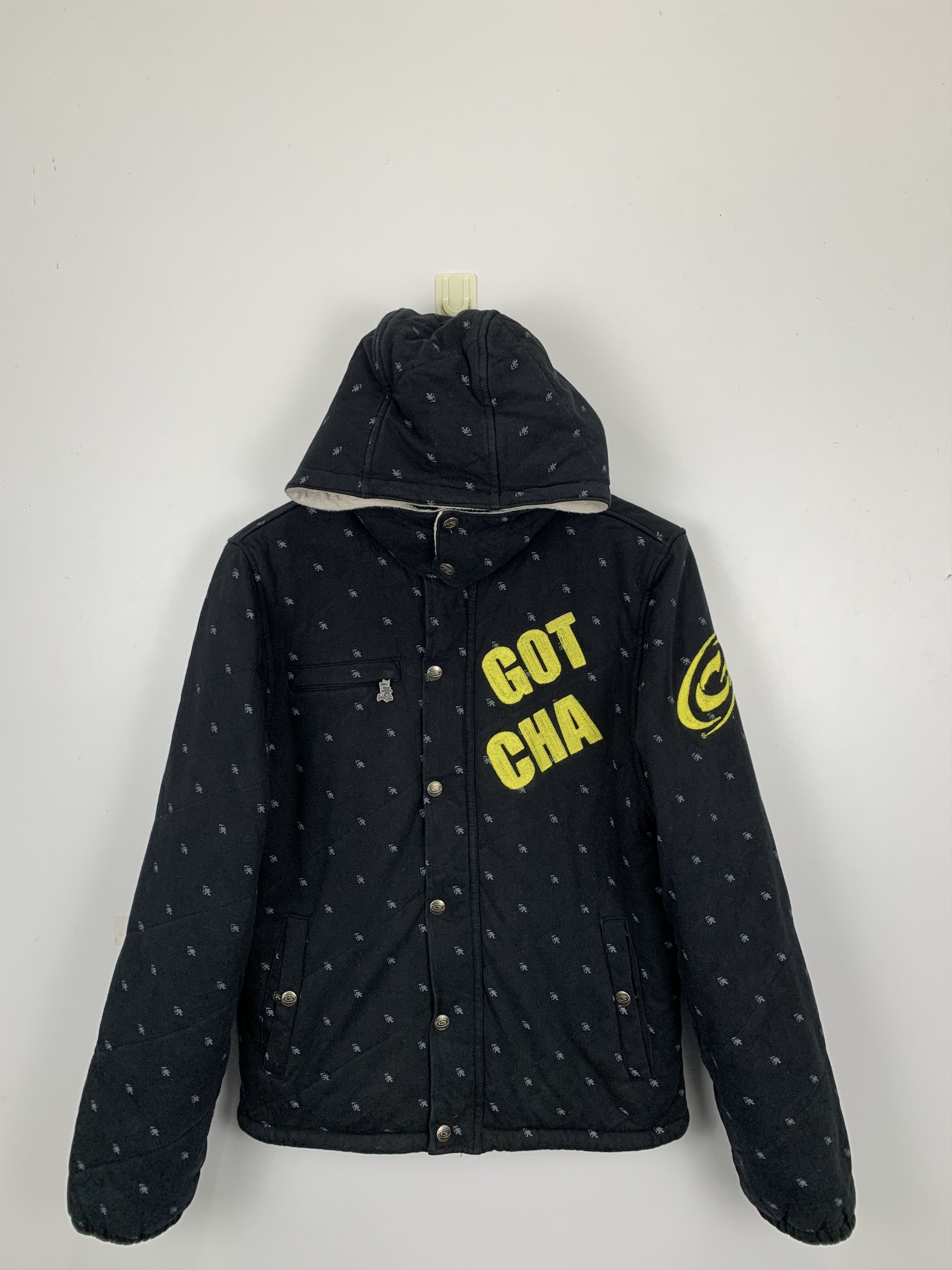 Vintage Vintage Gotcha Hoodie Puffer Jacket J0824 Size US M / EU 48-50 / 2 - 1 Thumbnail