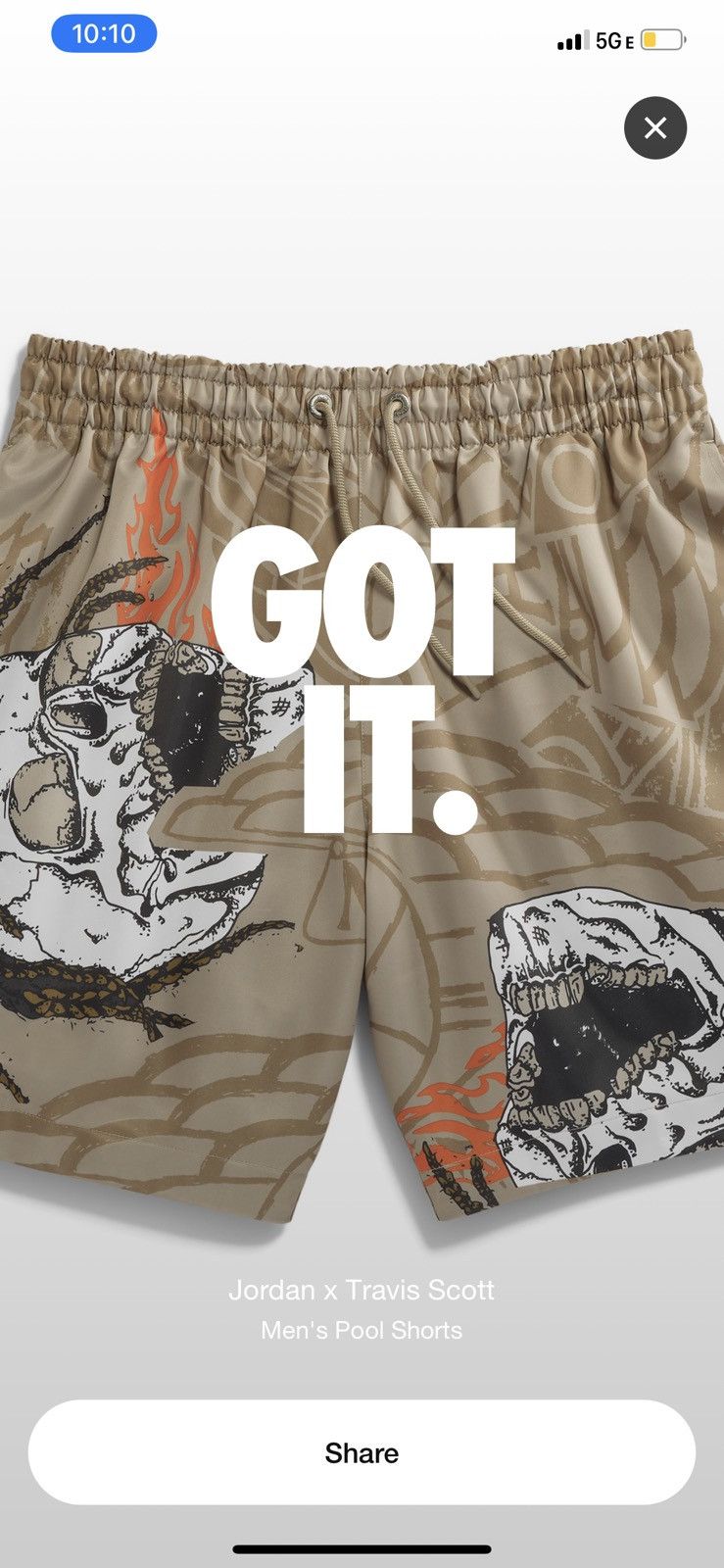 travis scott pool short
