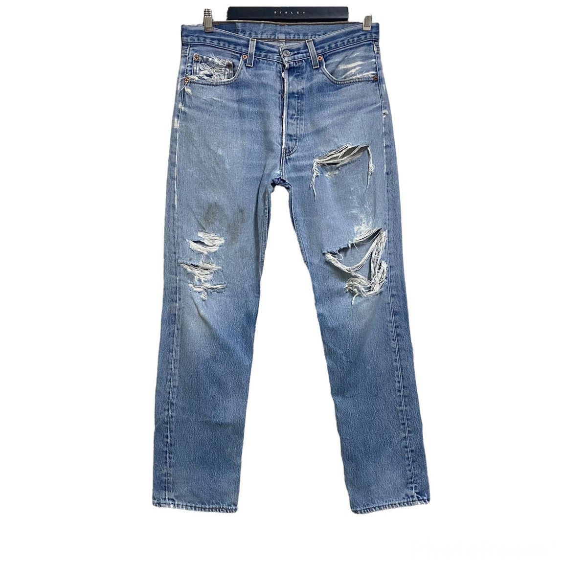 Vintage Levis 501xx Archive Grunge Jeans Distress 32x31