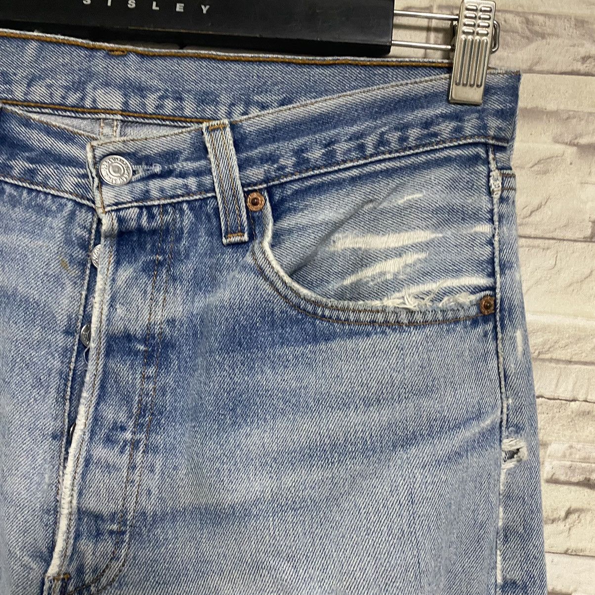 Levi's Vintage Levis 501xx Archive Grunge Jeans Distress 32x31 Size US 32 / EU 48 - 6 Thumbnail