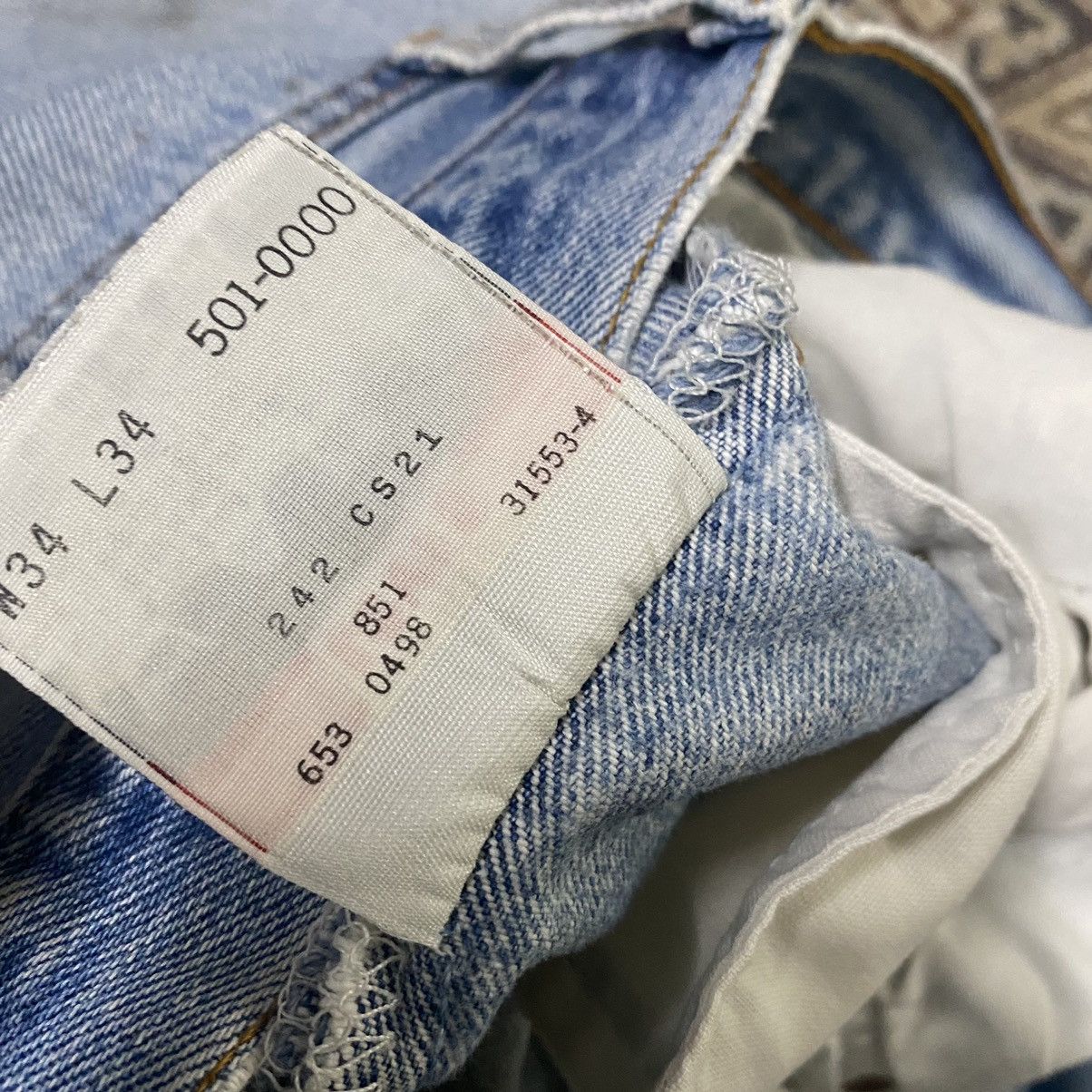 Levi's Vintage Levis 501xx Archive Grunge Jeans Distress 32x31 Size US 32 / EU 48 - 19 Thumbnail