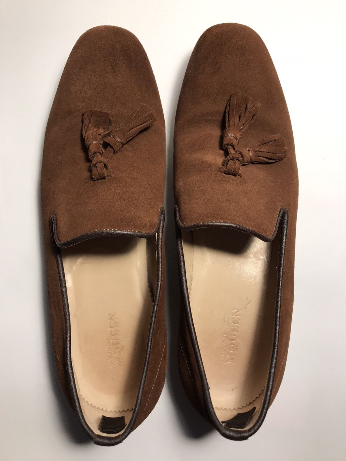 Alexander McQueen Suede Tassel Loafers Size US 7 / EU 40 - 1 Thumbnail