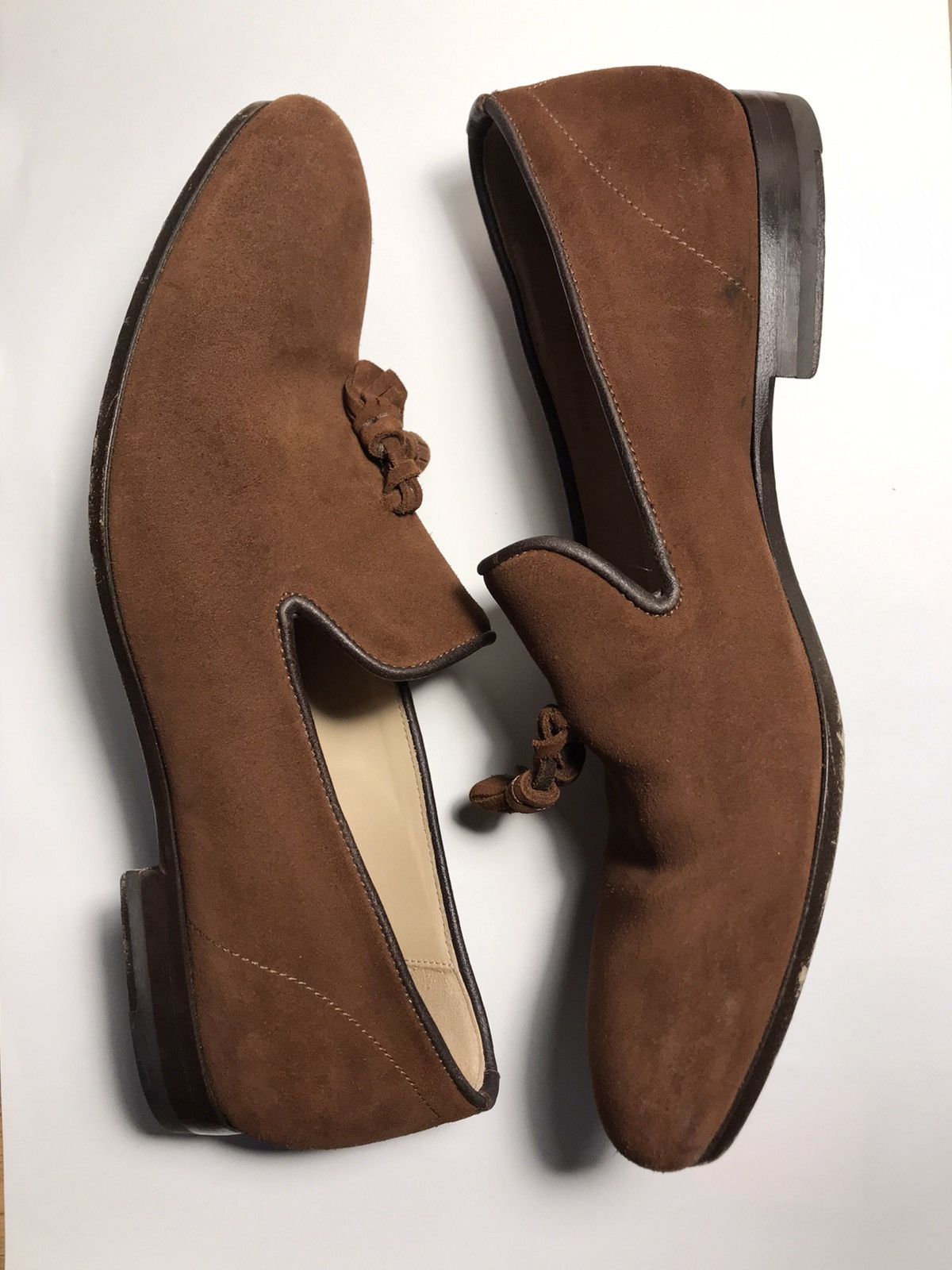 Alexander McQueen Suede Tassel Loafers Size US 7 / EU 40 - 2 Thumbnail