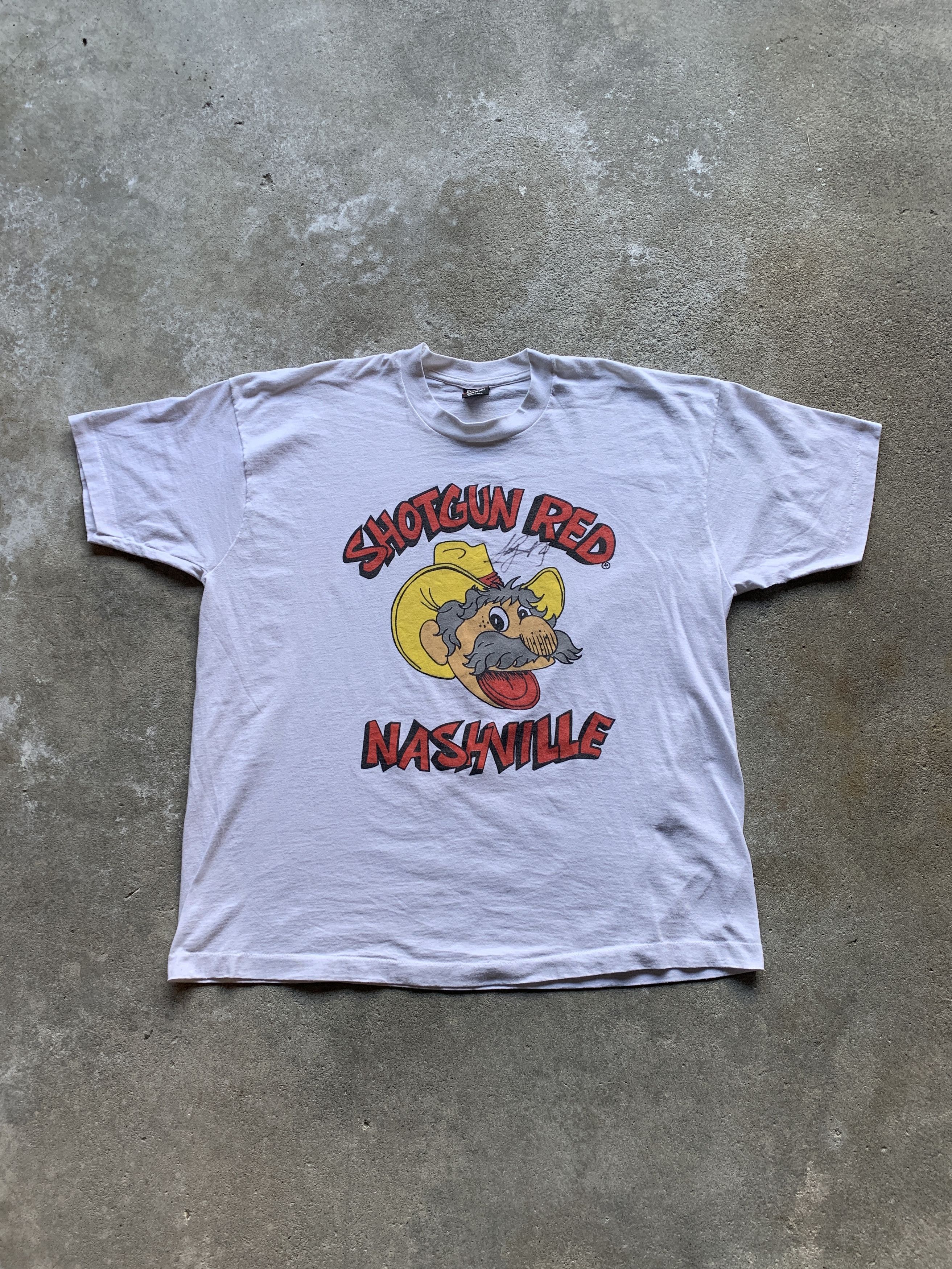 Vintage Vintage 90s Shotgun Red Nashville Shirt Size US XL / EU 56 / 4 - 1 Thumbnail