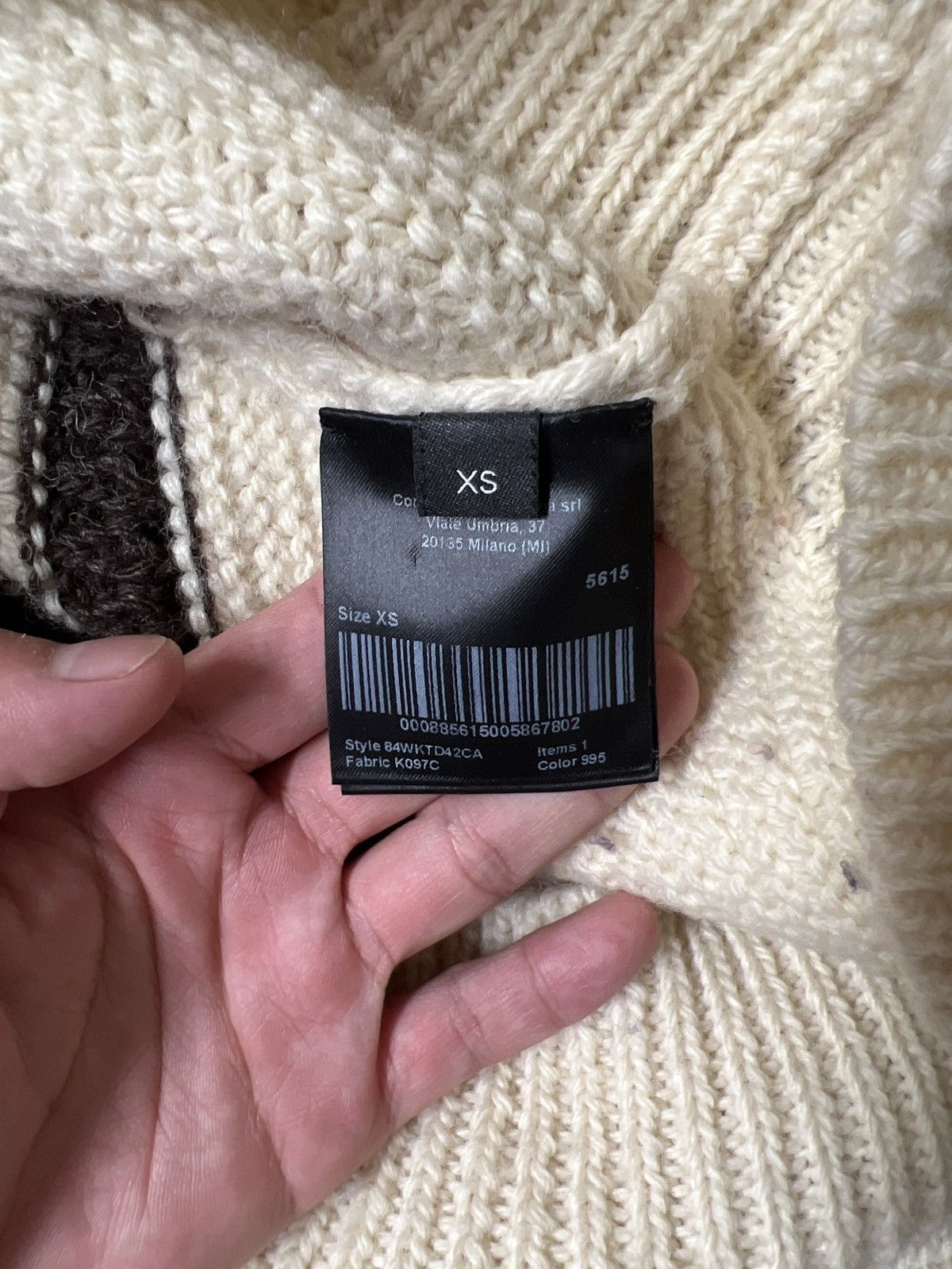 Calvin Klein 205W39NYC × Raf Simons Wool Striped Sweater Size US XS / EU 42 / 0 - 4 Thumbnail