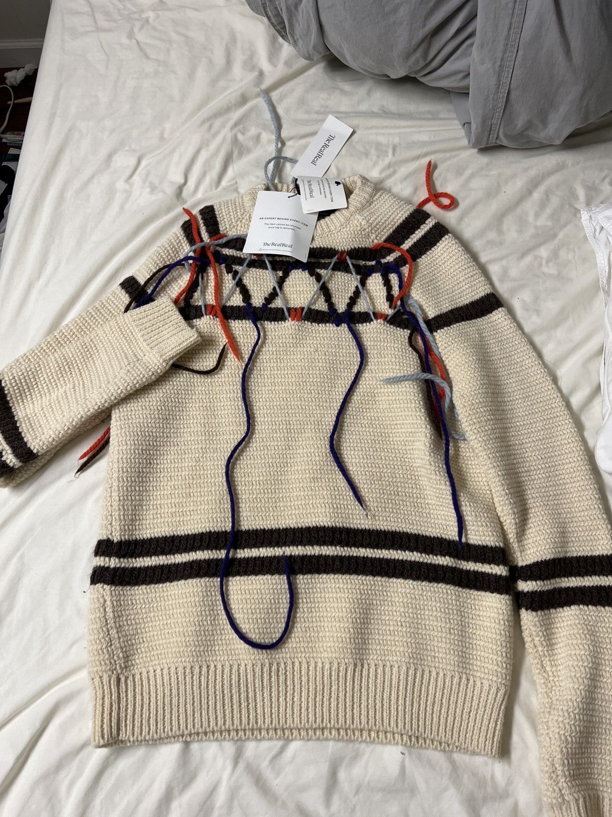 Calvin Klein 205W39NYC × Raf Simons Wool Striped Sweater Size US XS / EU 42 / 0 - 2 Thumbnail