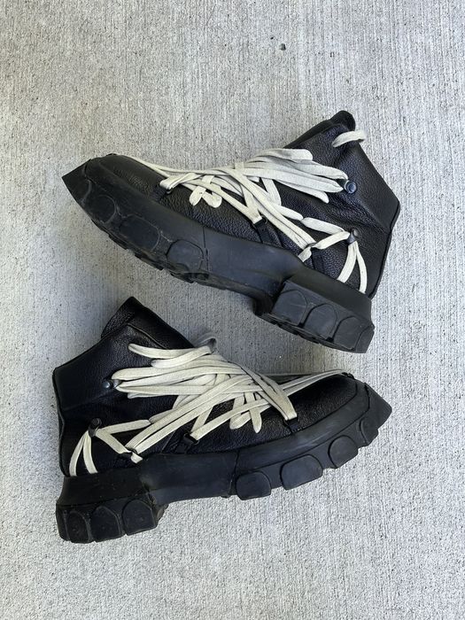 Rick Owens Black Tecuatl Tractor Sneakers FW20