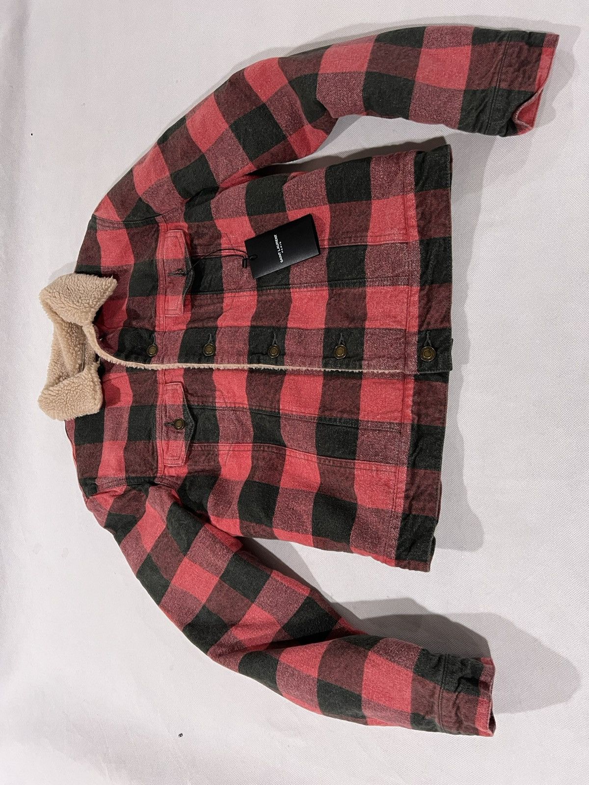 Saint Laurent Paris Saint Laurent faux shearing trucker jacket. M. $1750 Size US M / EU 48-50 / 2 - 2 Thumbnail