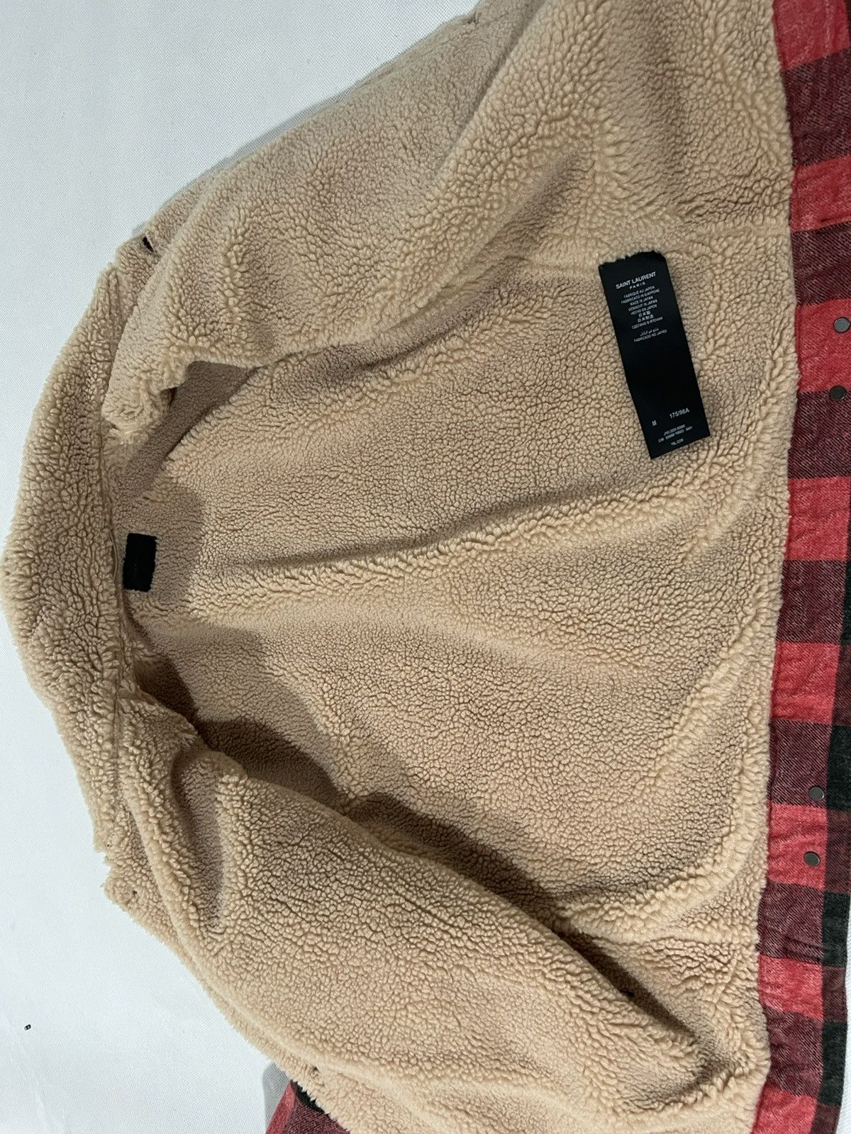 Saint Laurent Paris Saint Laurent faux shearing trucker jacket. M. $1750 Size US M / EU 48-50 / 2 - 6 Thumbnail