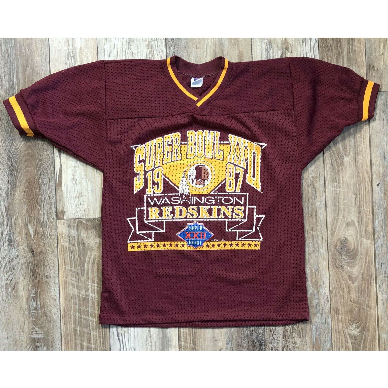 Vintage Washington Redskins T Shirt Super Bowl XXII Champions Logo 7 XL  1987