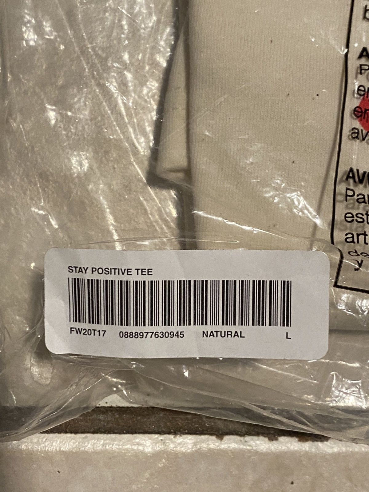Supreme Supreme Stay Positive Tee Size US L / EU 52-54 / 3 - 4 Thumbnail