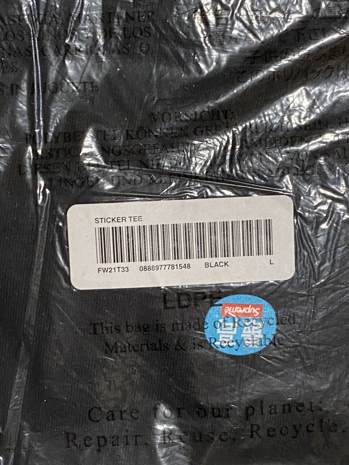 Supreme Supreme Sticker Tee Size US L / EU 52-54 / 3 - 3 Thumbnail