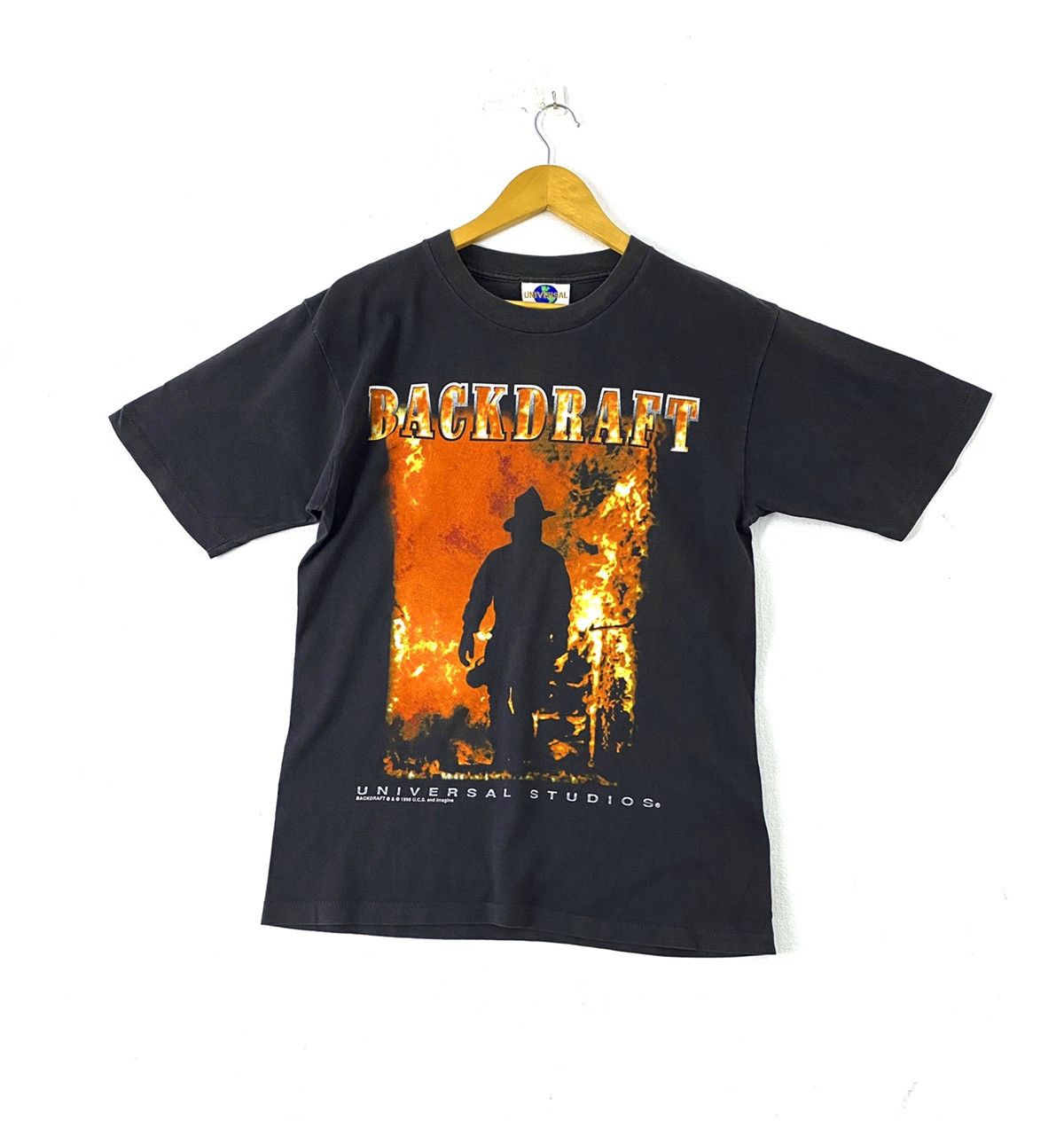 vintage 1996 BACKDRAFT if you can't stand the heat t-shirts