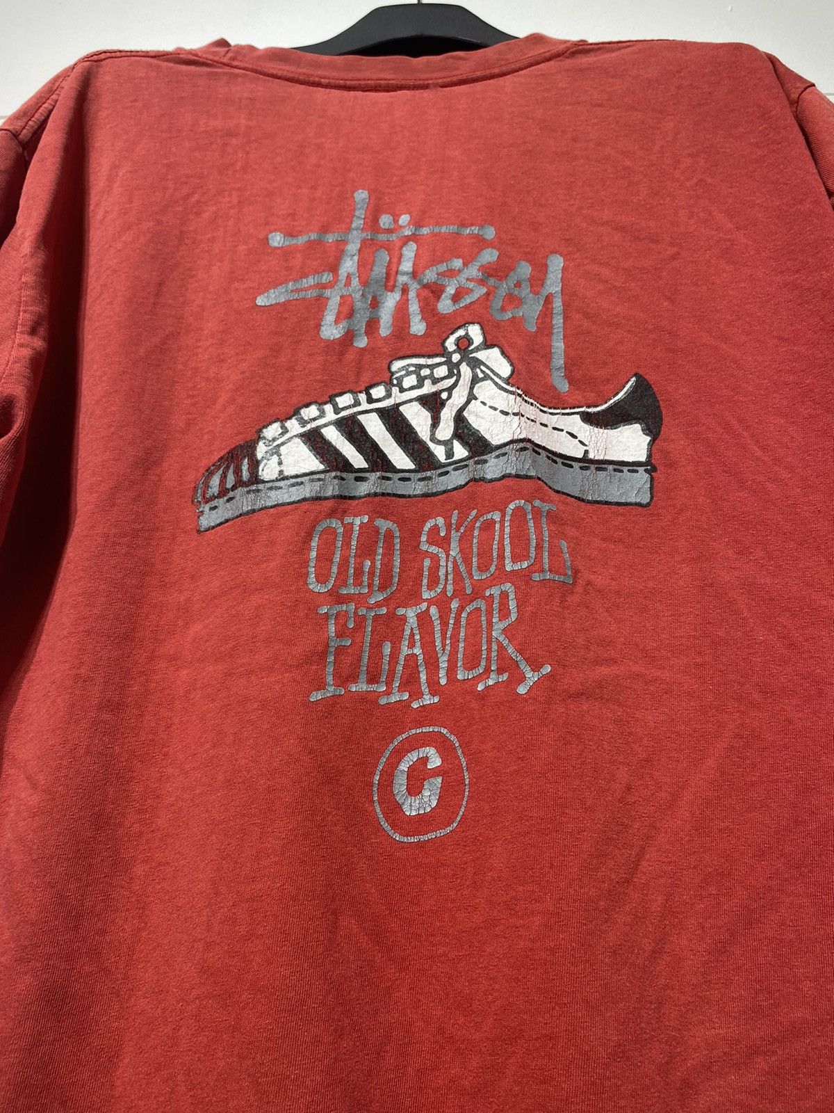Stussy × Vintage STUSSY Old Skool Flavor Design T-Shirt Size US L / EU 52-54 / 3 - 10 Thumbnail