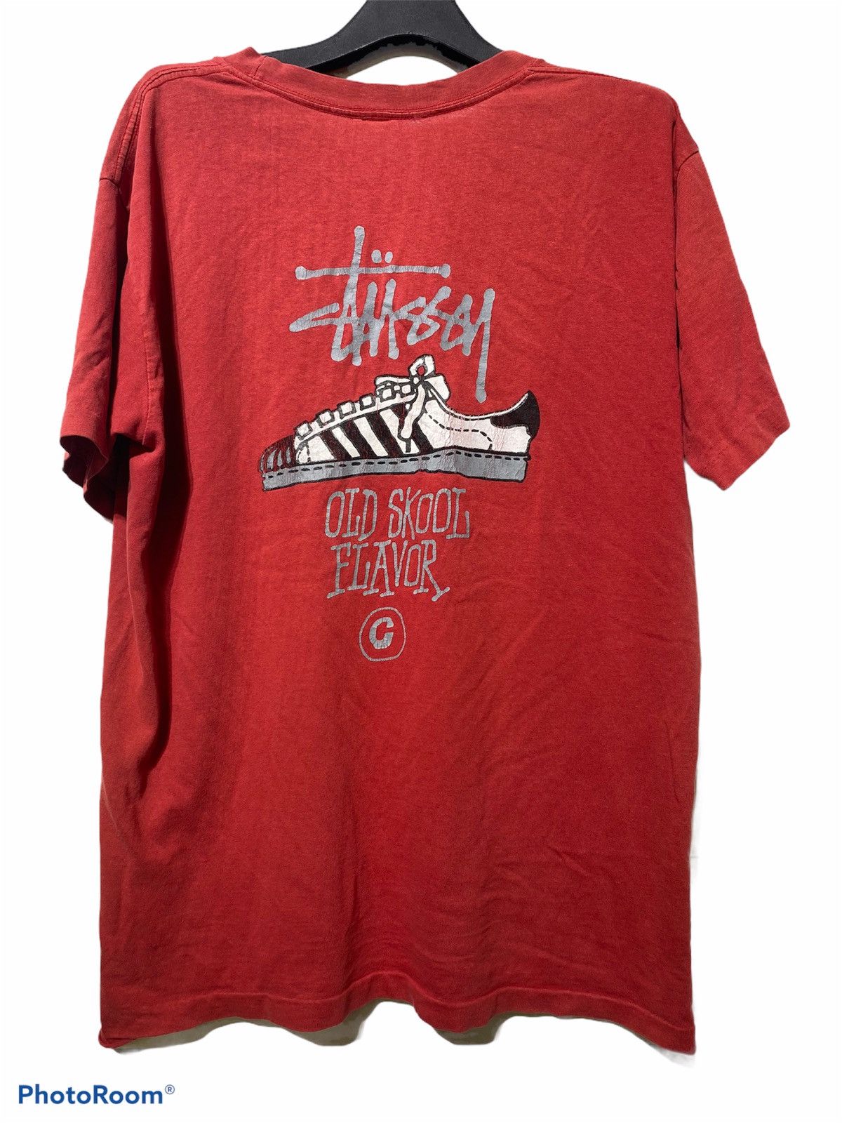 Stussy × Vintage STUSSY Old Skool Flavor Design T-Shirt Size US L / EU 52-54 / 3 - 1 Thumbnail