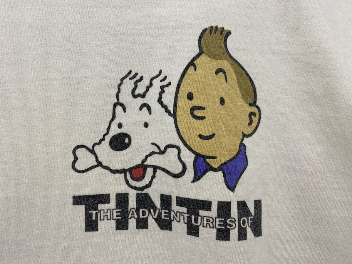 Cartoon Network vintage 90s THE ADVENTURE OF TINTIN the blue lotus t-shirts Size US L / EU 52-54 / 3 - 5 Thumbnail