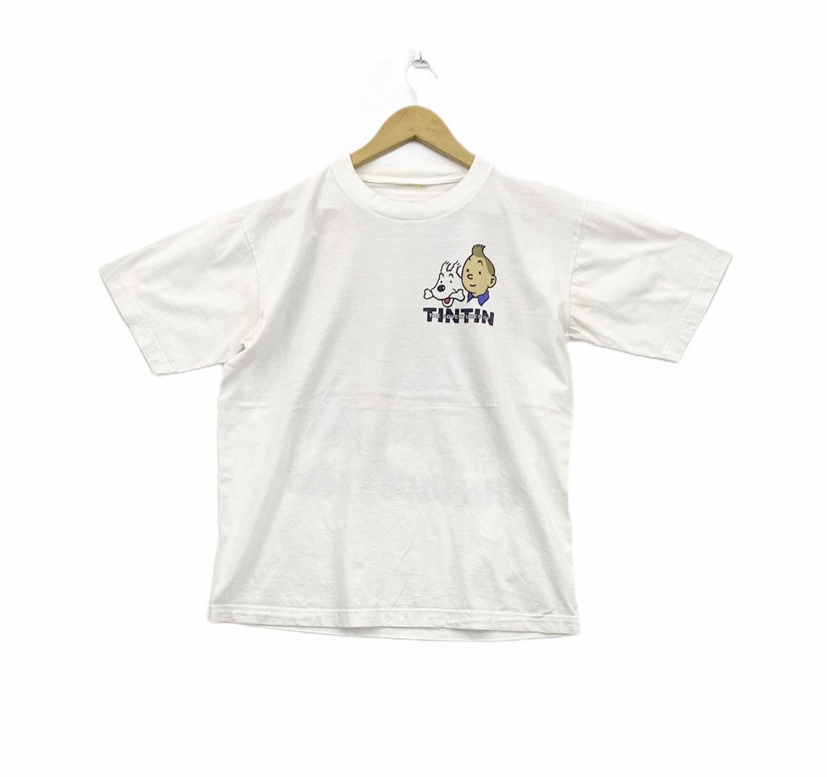 Cartoon Network vintage 90s THE ADVENTURE OF TINTIN the blue lotus t-shirts Size US L / EU 52-54 / 3 - 2 Thumbnail