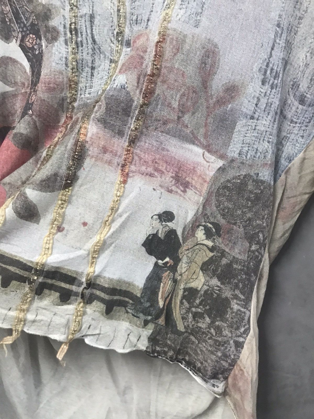 Transit TRANSIT Longsleeve OverPrint Geisha Motif Size US M / EU 48-50 / 2 - 4 Thumbnail