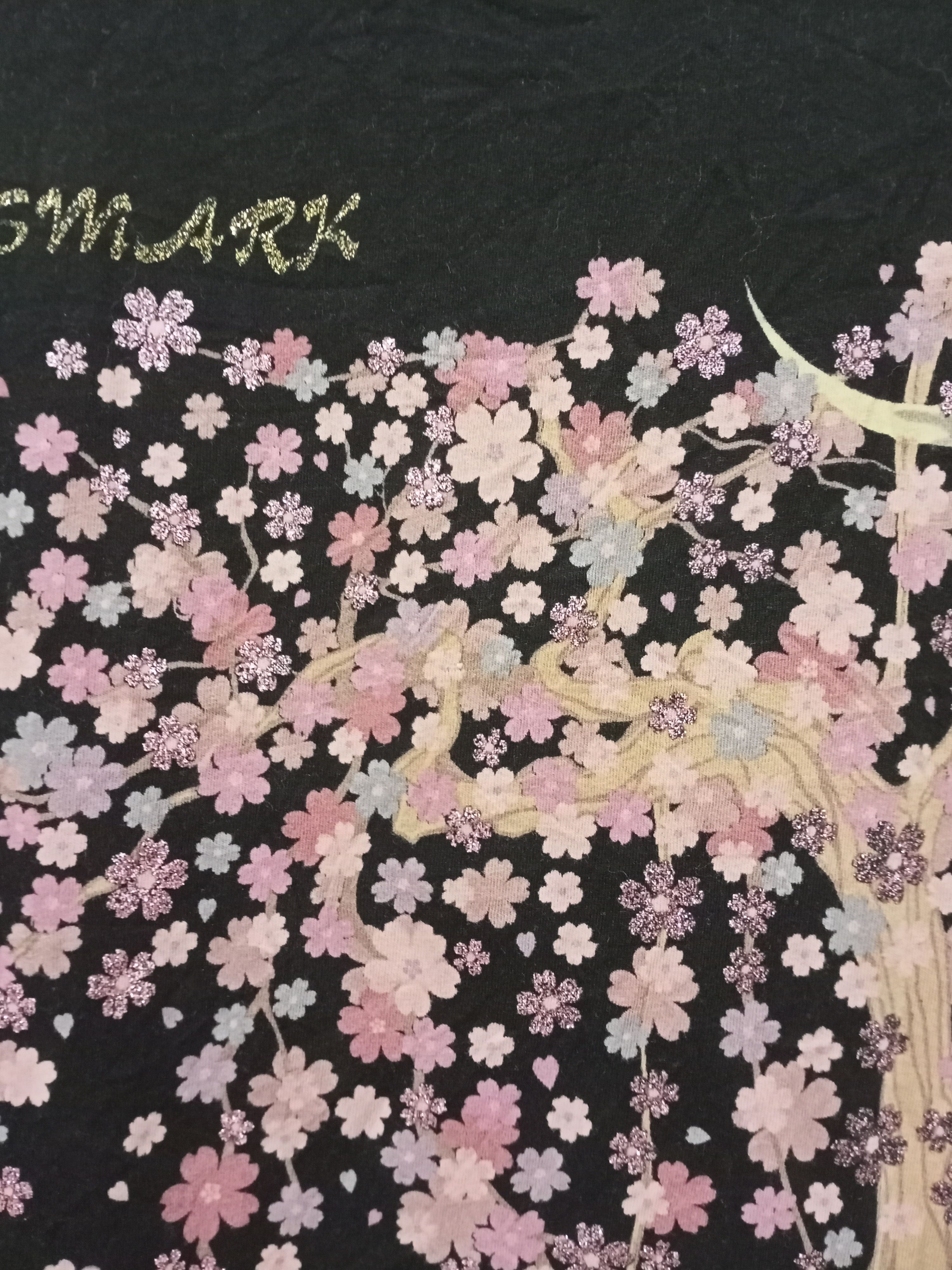 Japanese Brand KISSMARK Sakura Blossom Art T shirt Size US M / EU 48-50 / 2 - 5 Thumbnail