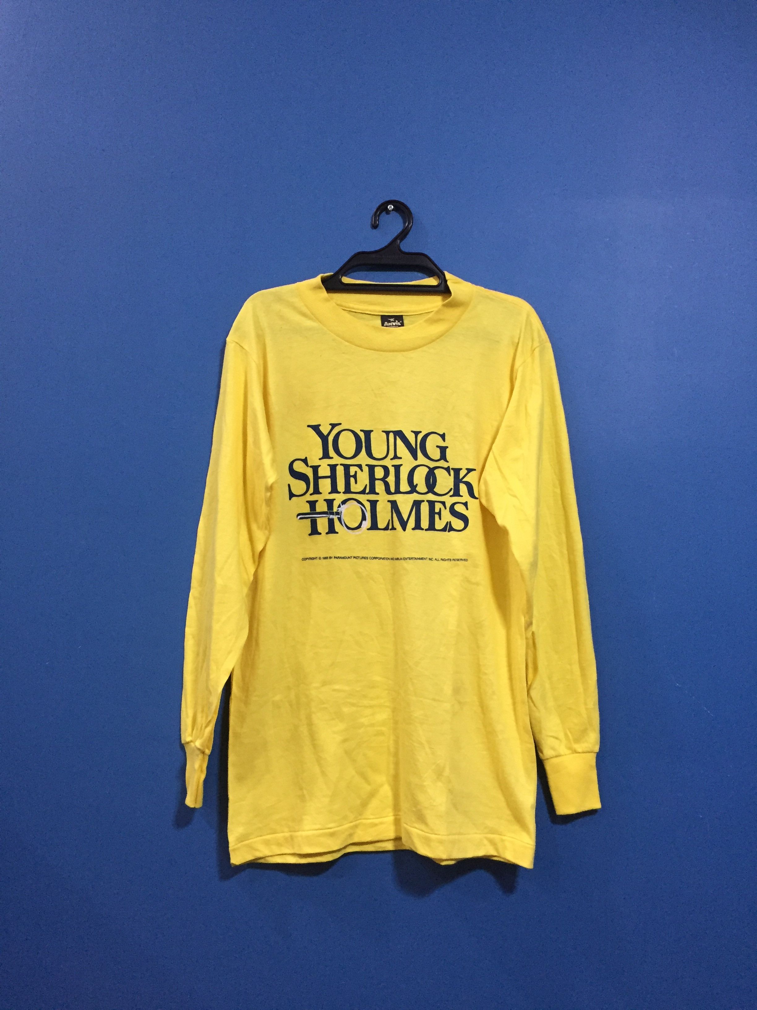 Vintage Vintage 80s rare Young Sherlock Holmes Paramount Movie tee Size US S / EU 44-46 / 1 - 1 Thumbnail