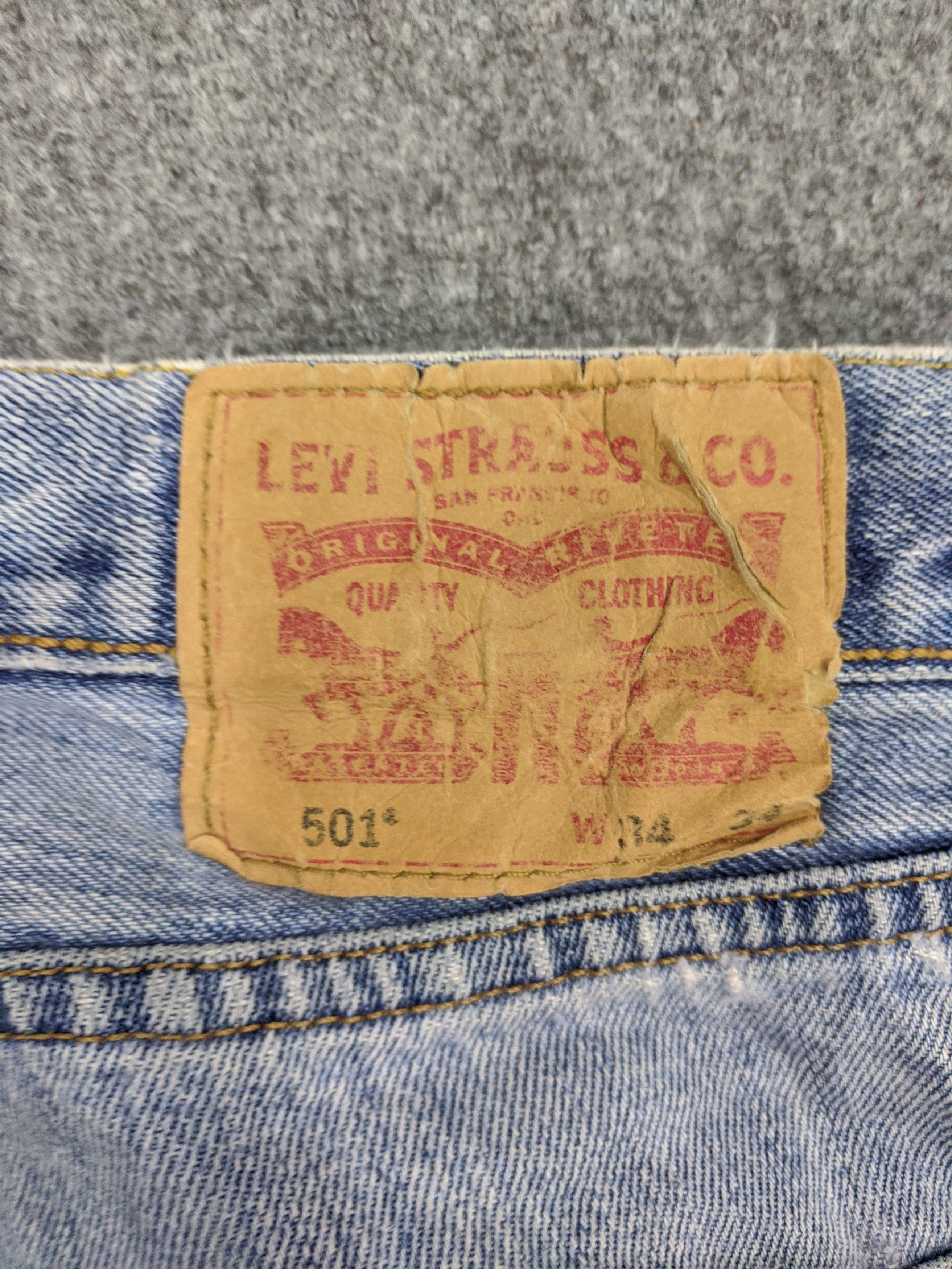 Levi's Vintage 90s Levis 501 Jeans DP0806 Size US 36 / EU 52 - 4 Thumbnail