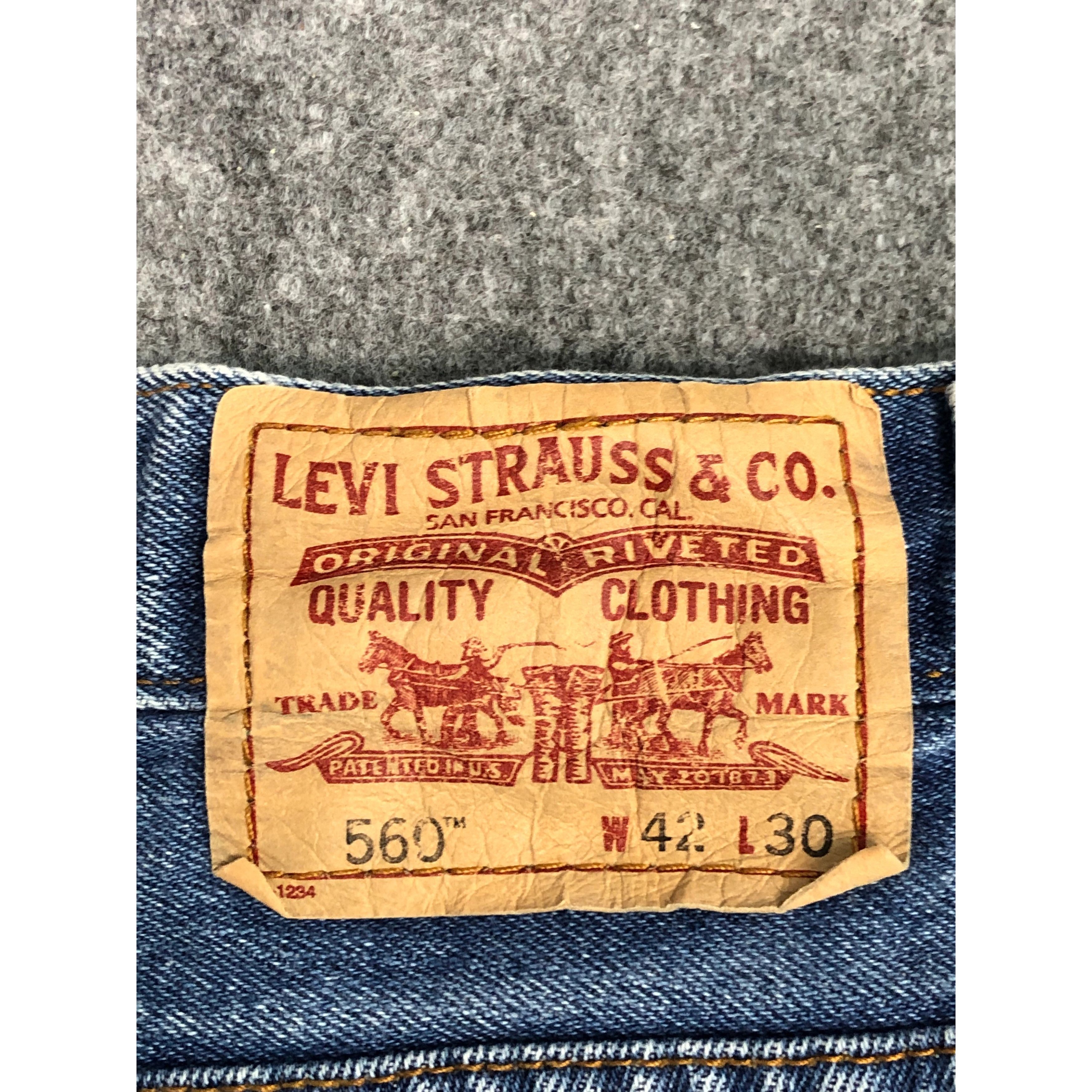 Levi's Vintage Levis 560 Comfort Fit Jeans DP0541 Size US 43 - 5 Thumbnail