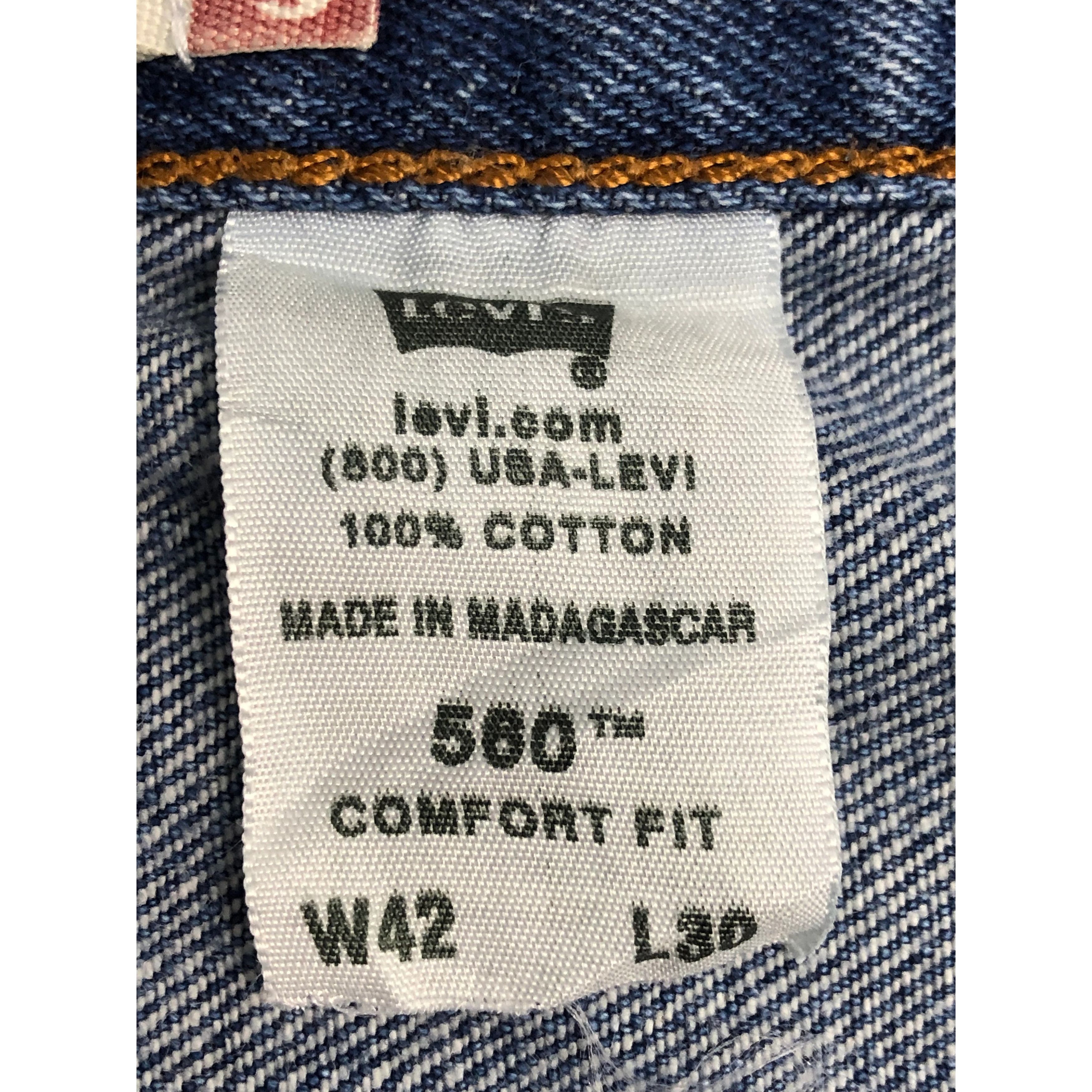Levi's Vintage Levis 560 Comfort Fit Jeans DP0541 Size US 43 - 6 Thumbnail