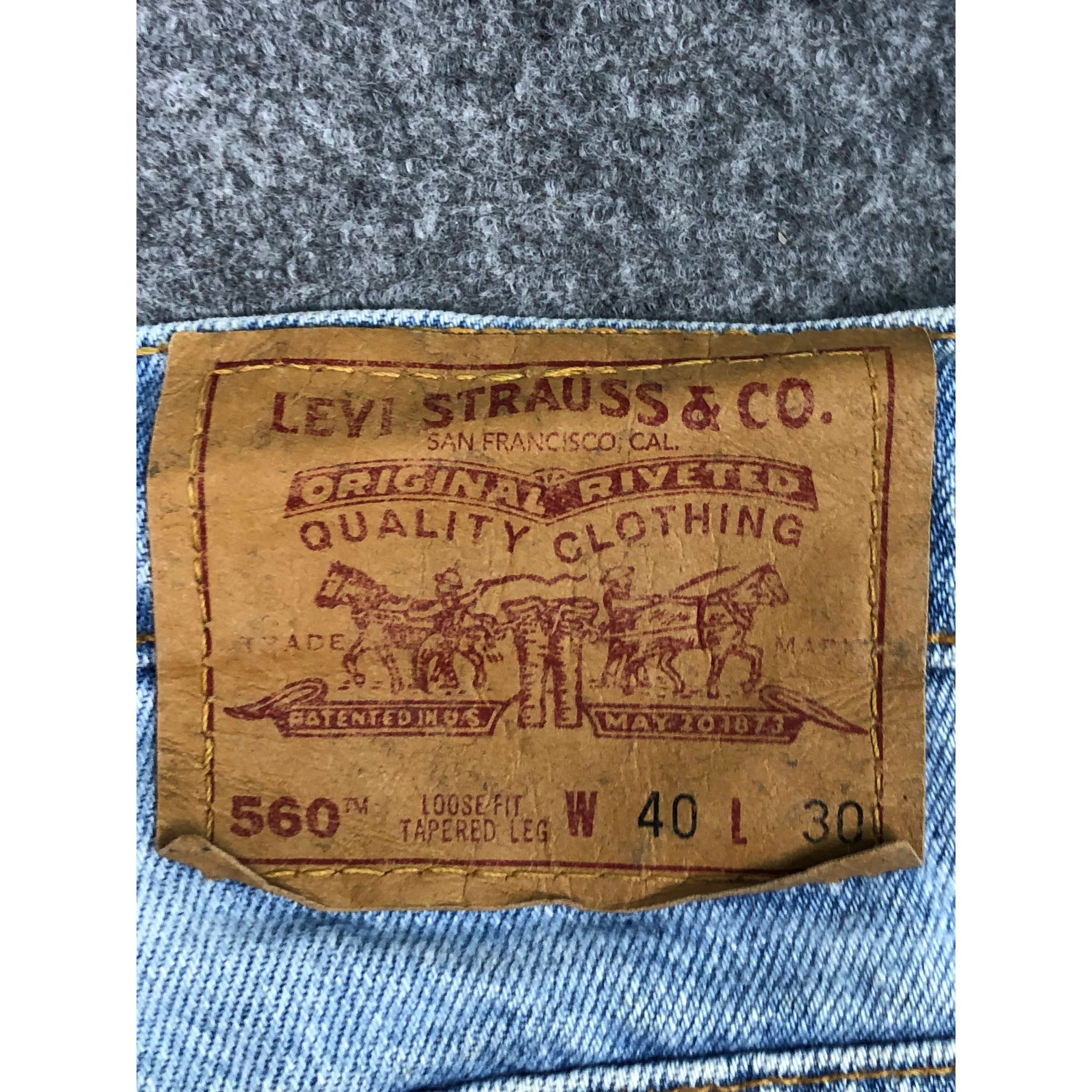 Levi's Vintage 90s Levis 560 Loose Fit Lightwash Jeans DP0571 Size US 41 - 5 Thumbnail