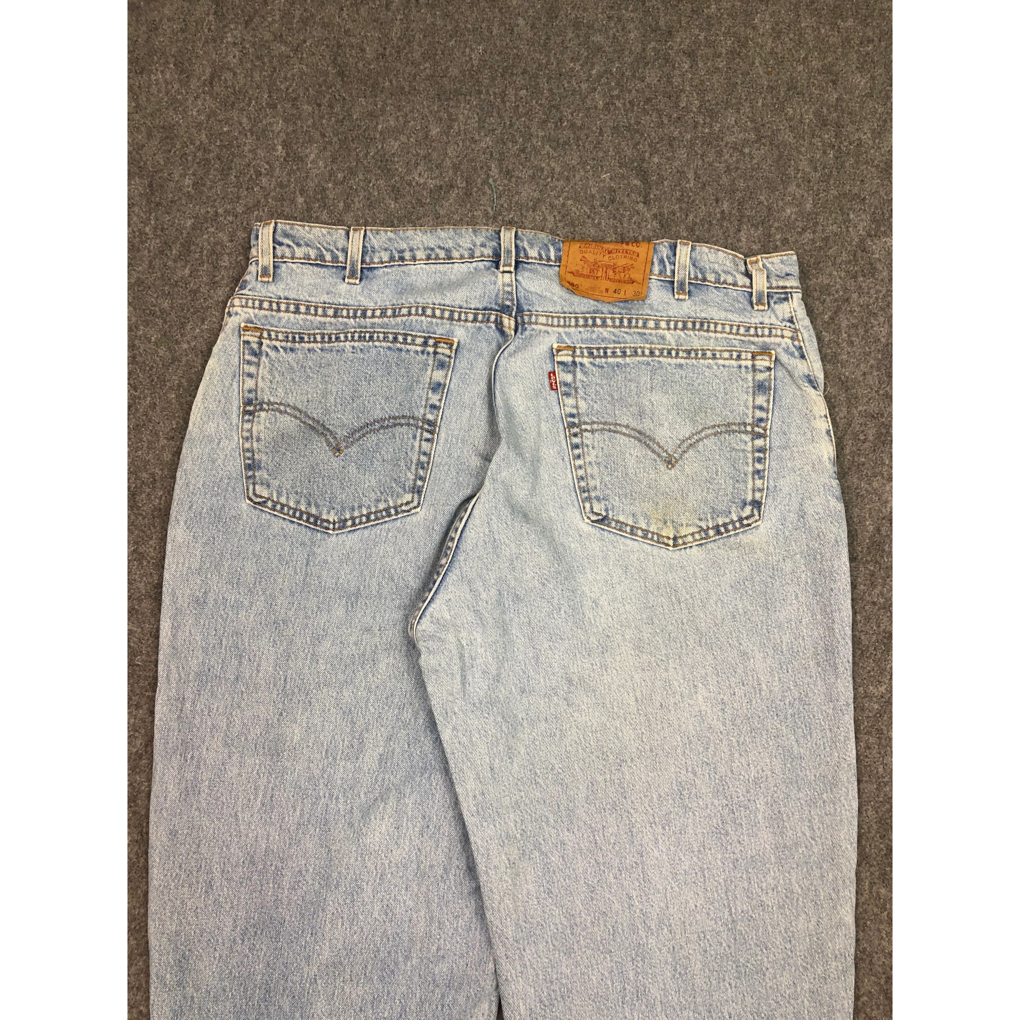 Levi's Vintage 90s Levis 560 Loose Fit Lightwash Jeans DP0571 Size US 41 - 4 Thumbnail