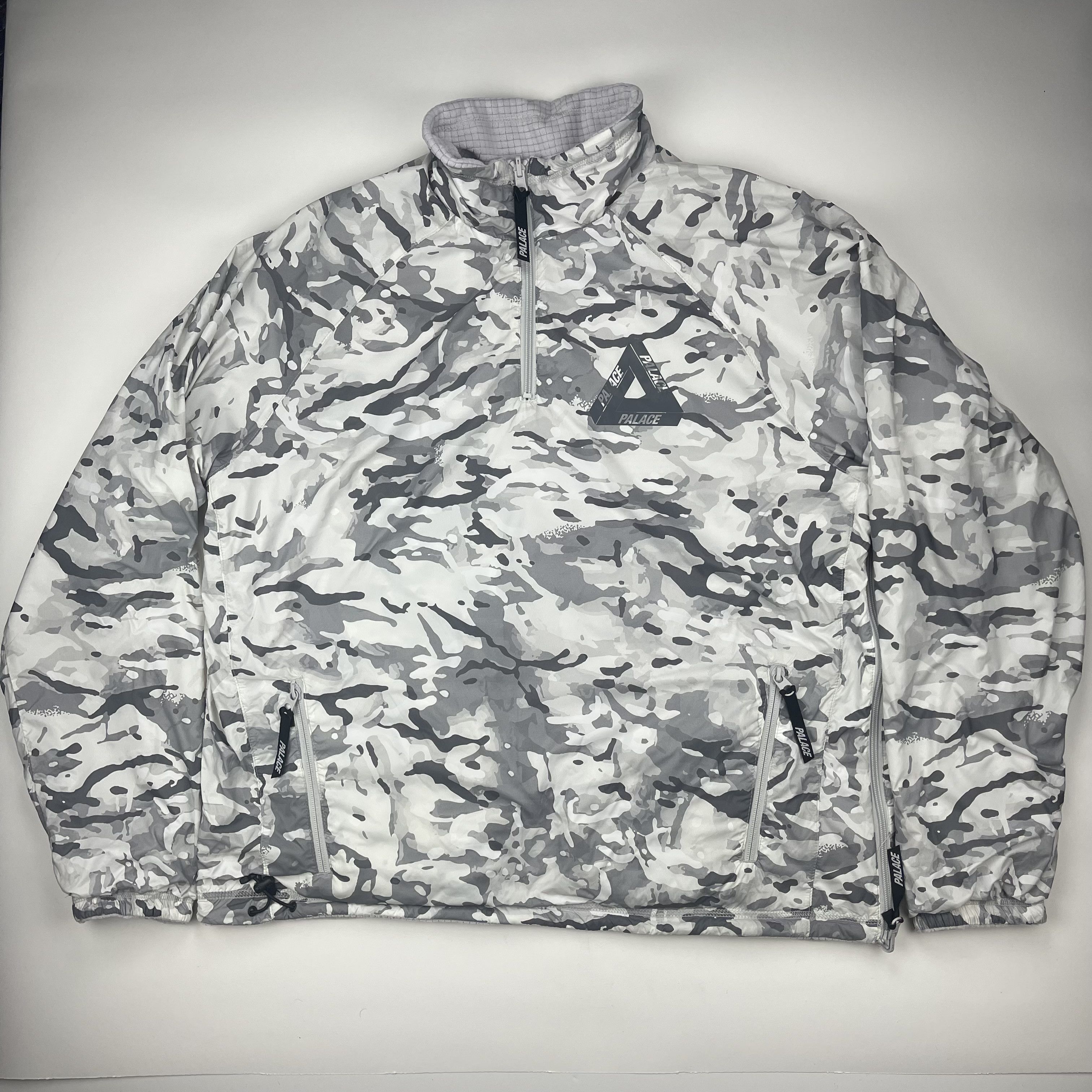 Palace 2021 Palace Polar Grid Reverse Jacket Snow Camo L | Grailed