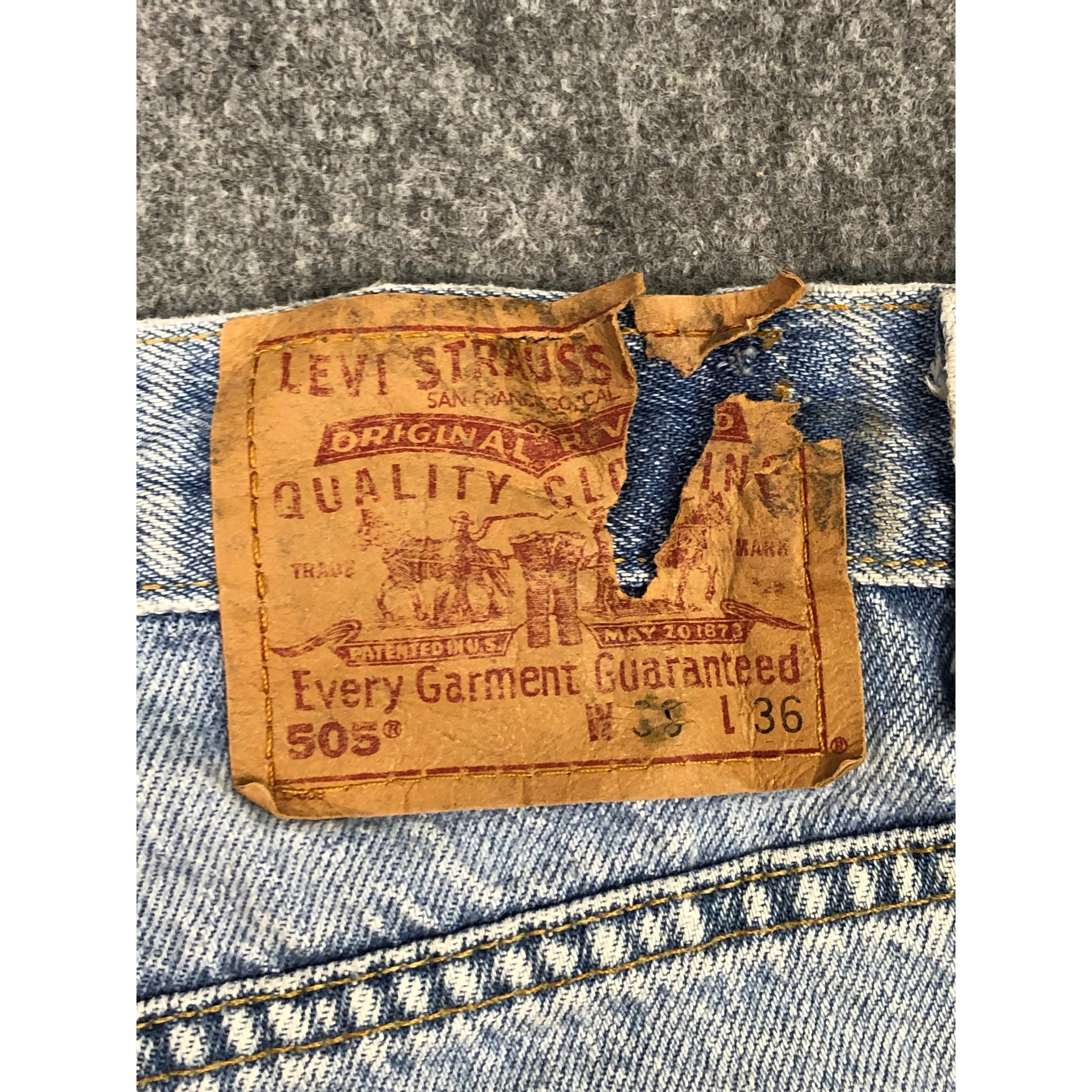 Levi's Vintage 90s Levis 505 Jeans DP0533 Size US 36 / EU 52 - 5 Thumbnail