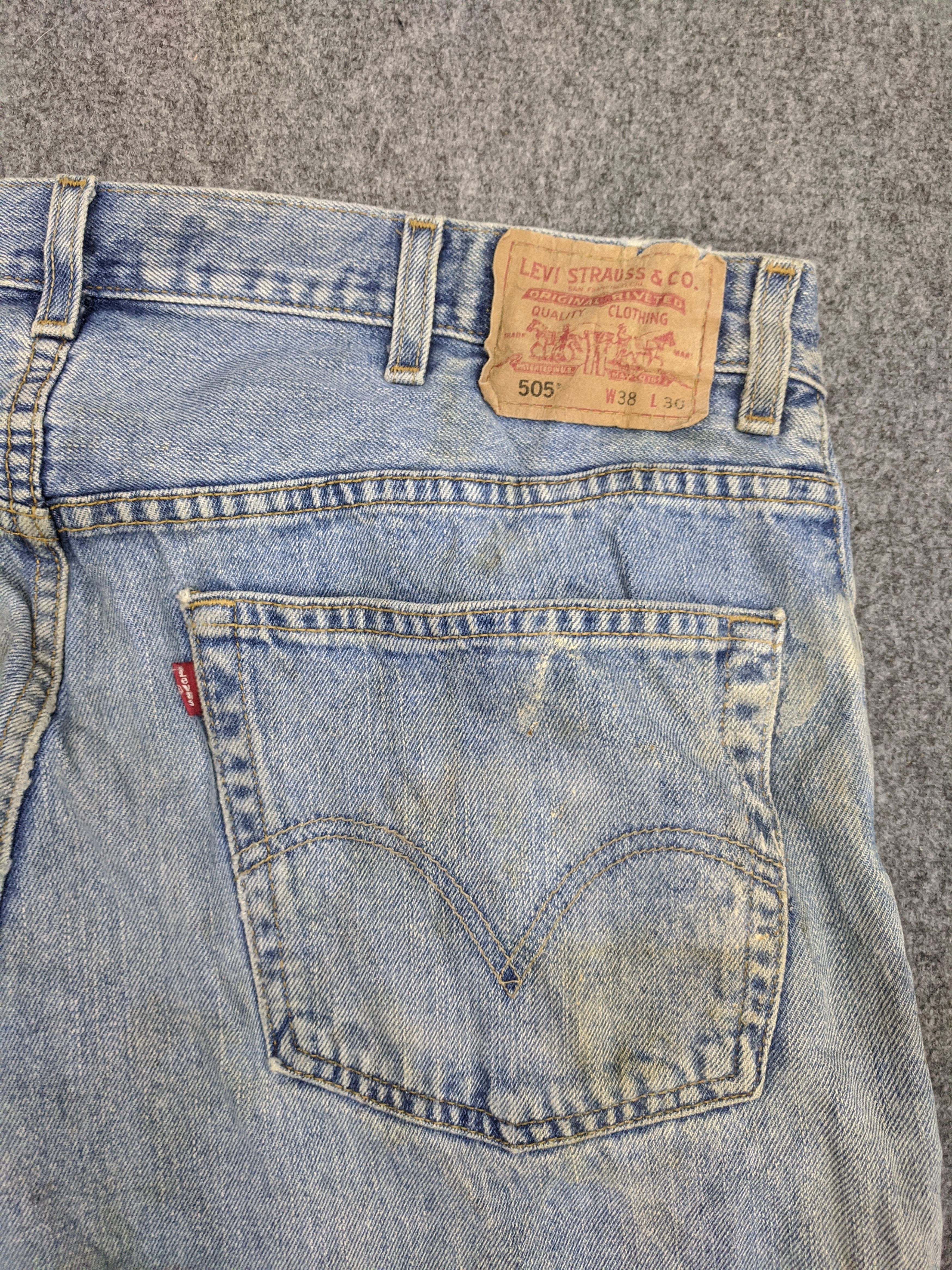 Levi's × Vintage Vintage Levis 505 Light Wash Jeans DP0735 Size US 37 - 13 Thumbnail