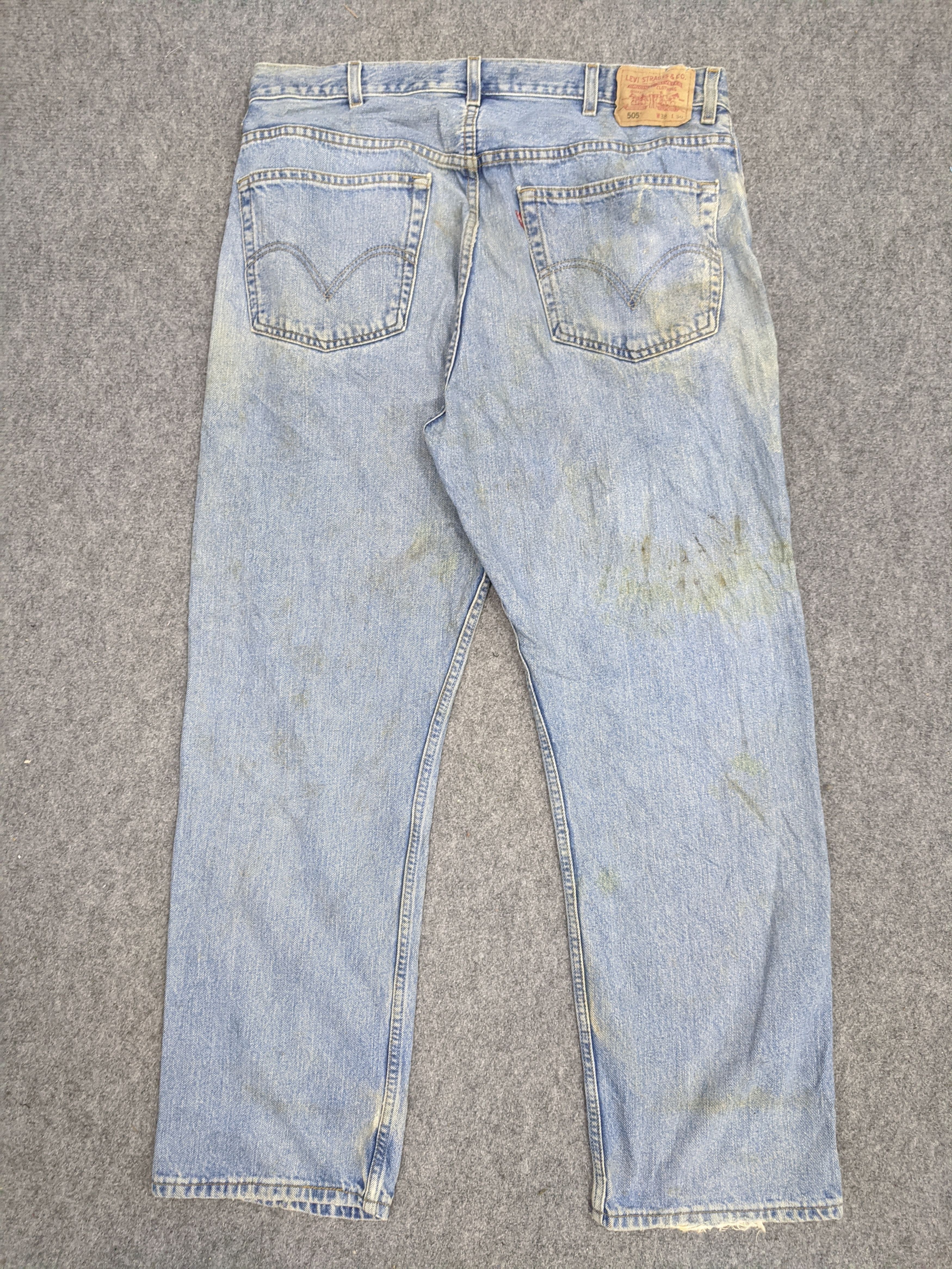 Levi's × Vintage Vintage Levis 505 Light Wash Jeans DP0735 Size US 37 - 3 Thumbnail