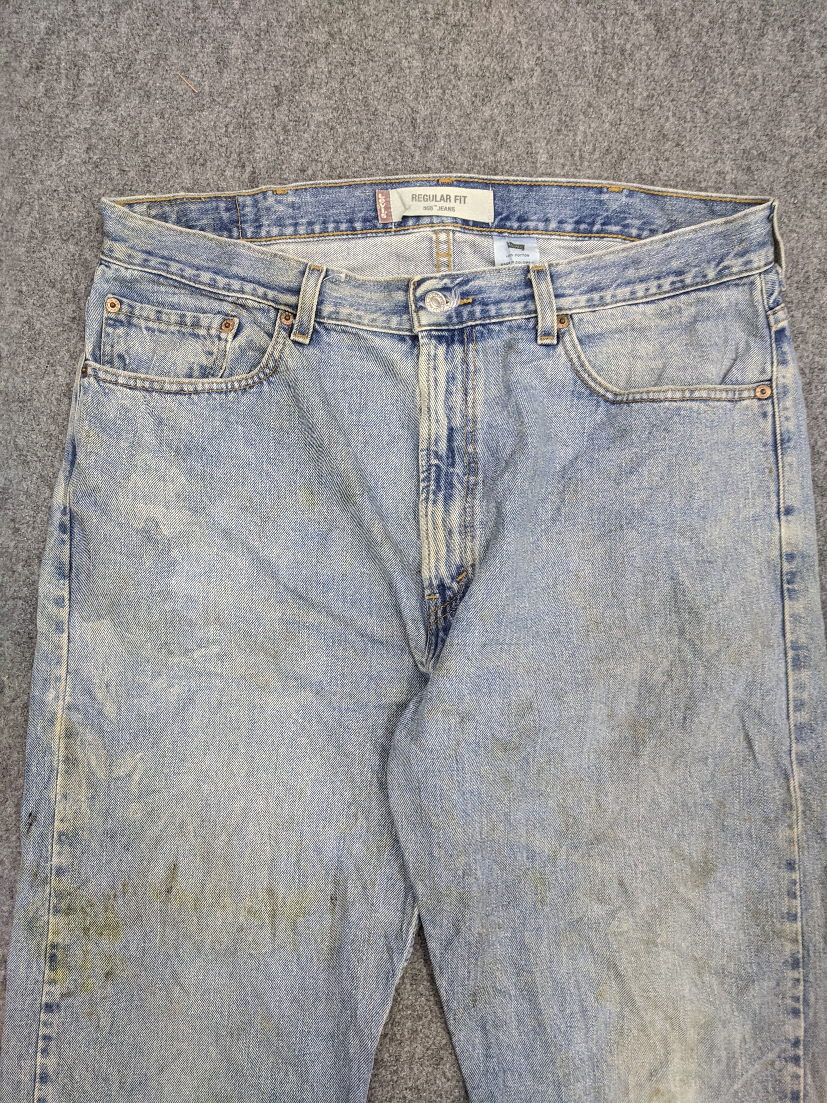 Levi's × Vintage Vintage Levis 505 Light Wash Jeans DP0735 Size US 37 - 2 Thumbnail