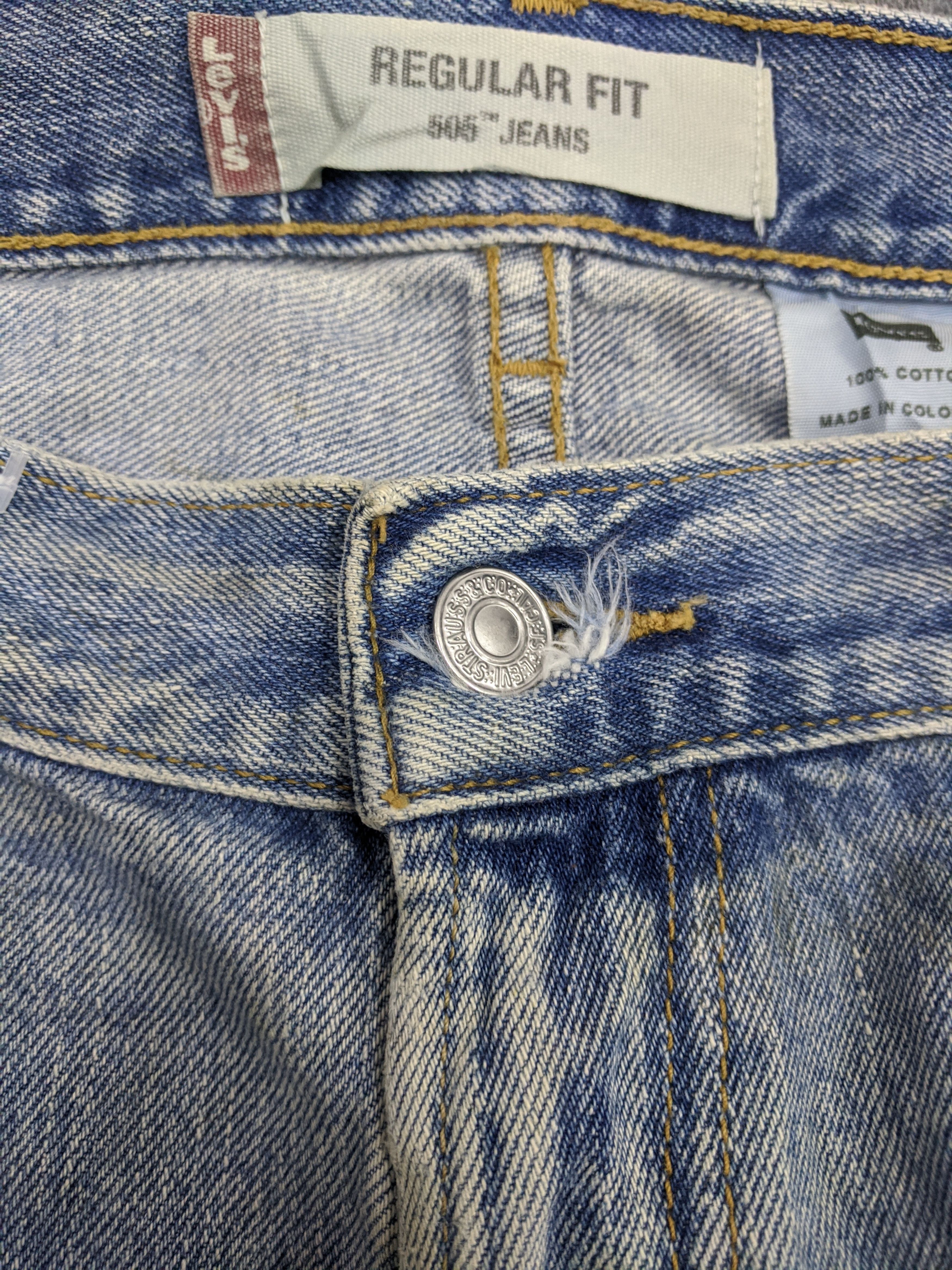 Levi's × Vintage Vintage Levis 505 Light Wash Jeans DP0735 Size US 37 - 11 Thumbnail